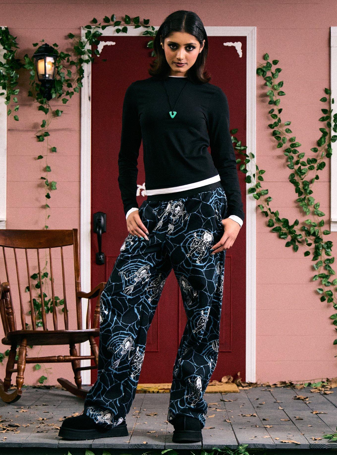 Coraline Spiderweb Lounge Pants, , hi-res