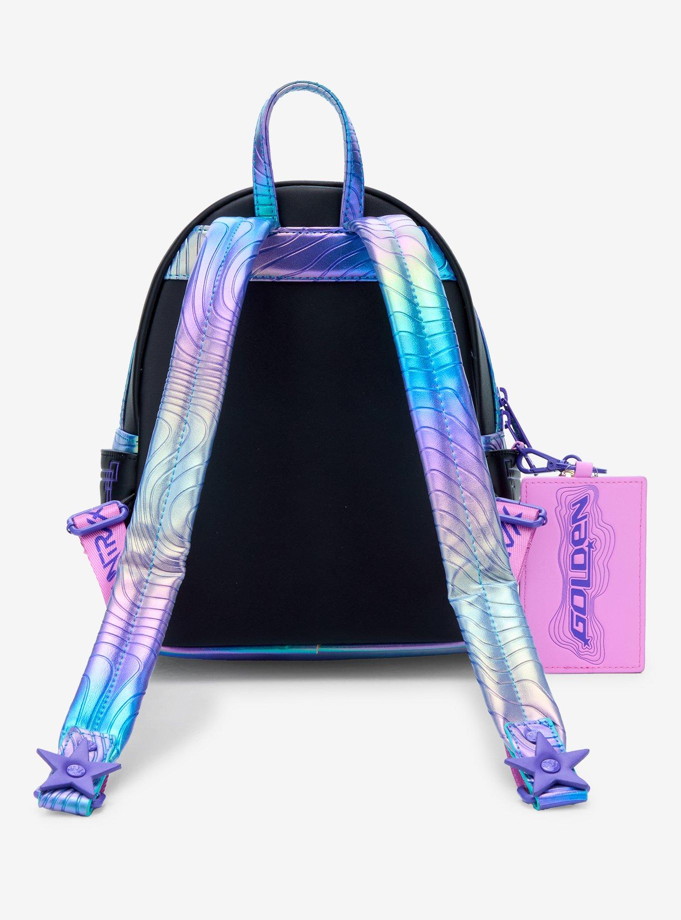 Loungefly KPop Demon Hunters Huntrix Cardholder & Mini Backpack, , alternate - view 3