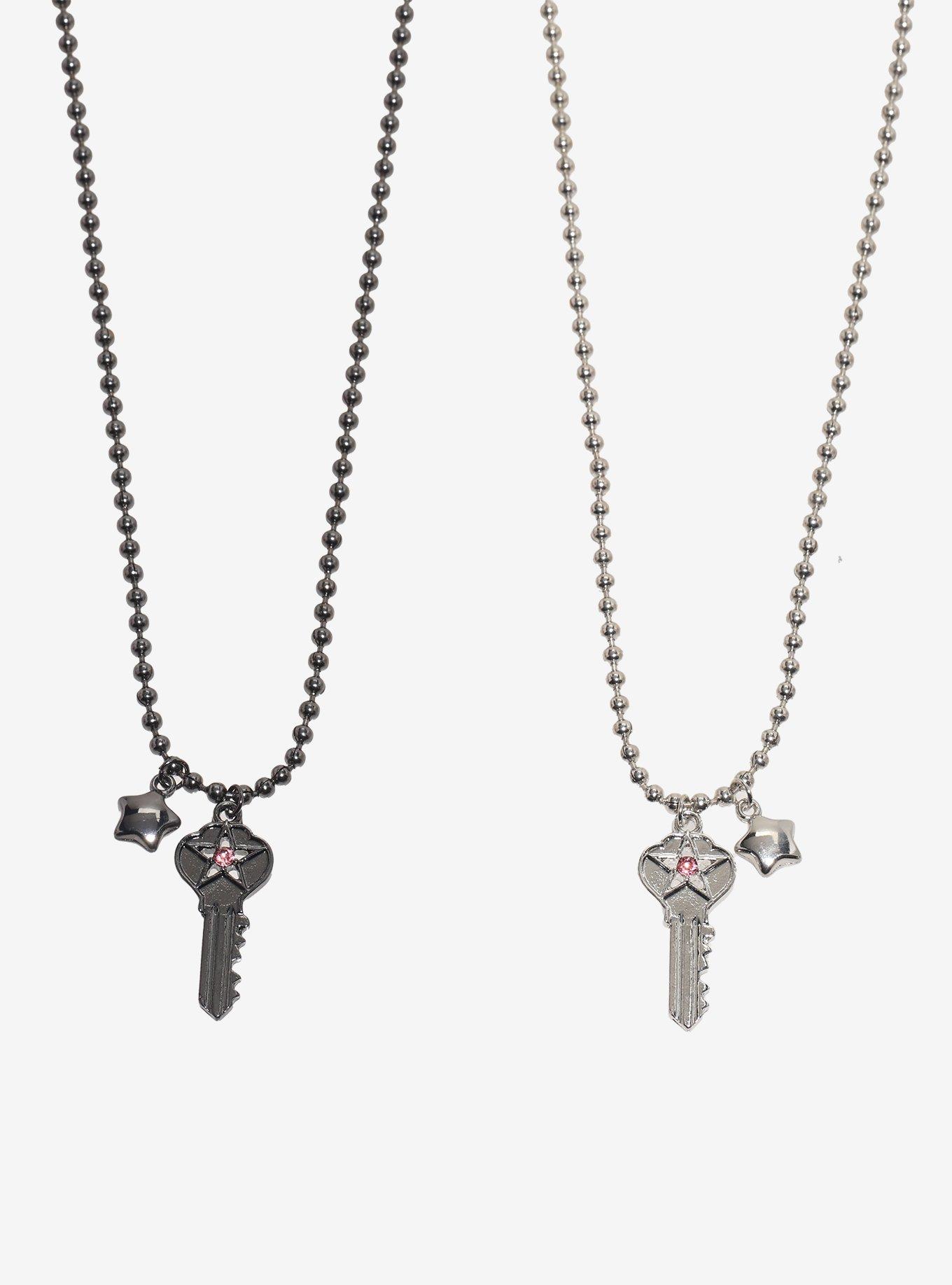 Star Key Best Friend Necklace Set, , alternate