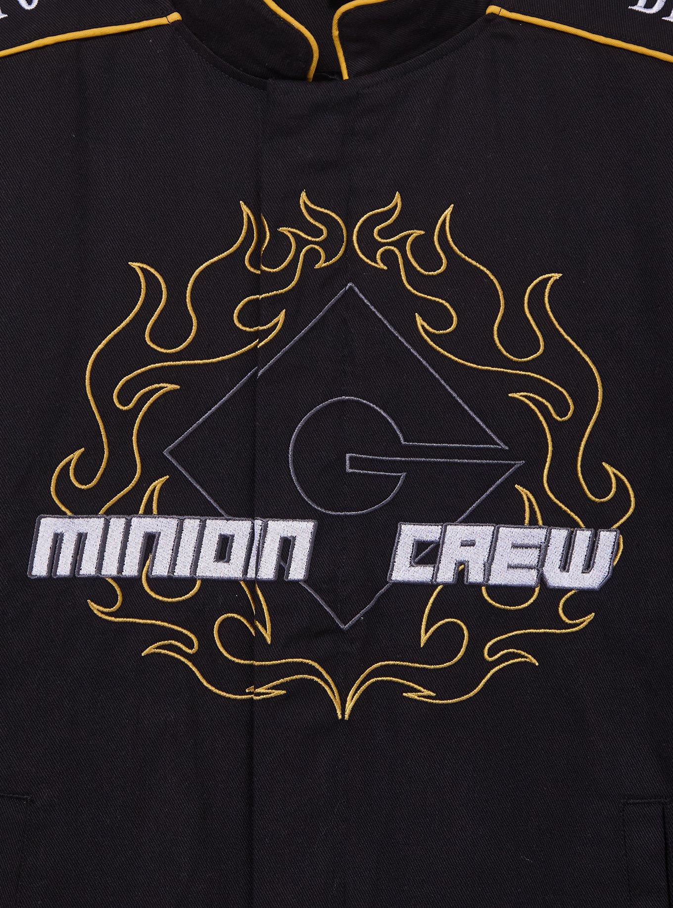 Minions Gru's Minion Crew Moto Jacket &mdash; BoxLunch Exclusive, BLACK, alternate