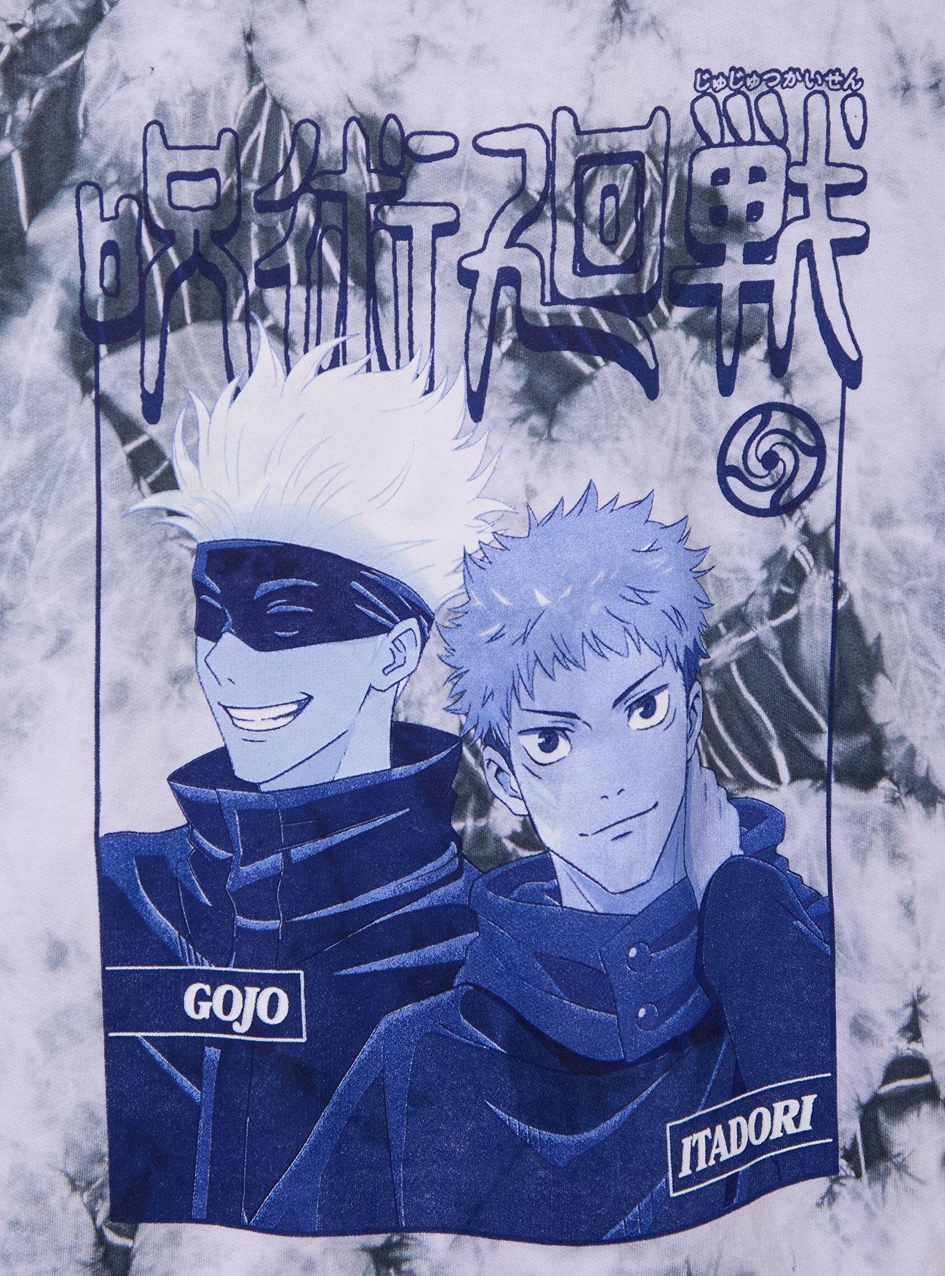Jujutsu Kaisen Satoru Gojo & Yuji Itadori Tie-Dye Women's Crewneck - BoxLunch Exclusive, , hi-res