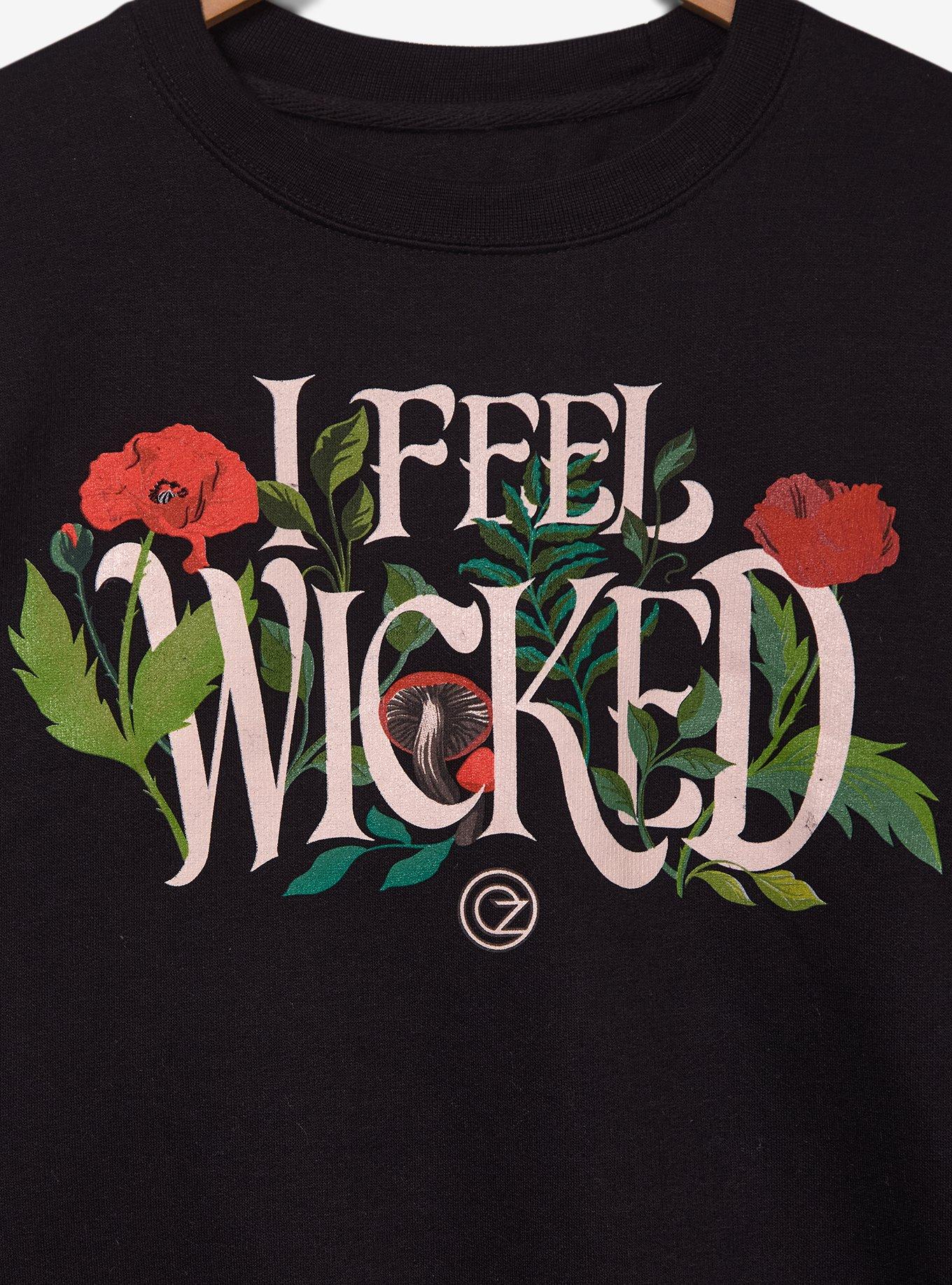 Wicked Floral I Feel Wicked Women's Crewneck - BoxLunch Exclusive, , hi-res