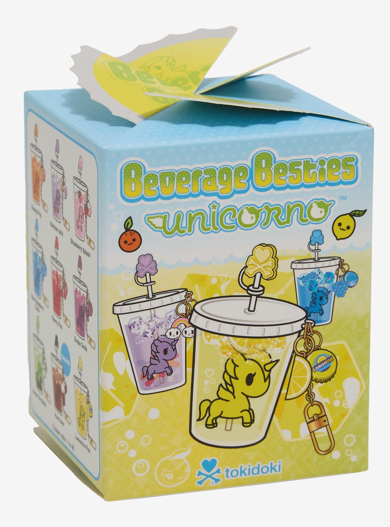 tokidoki Unicorno Beverage Besties Blind Box Liquid Filled Keychain, , alternate
