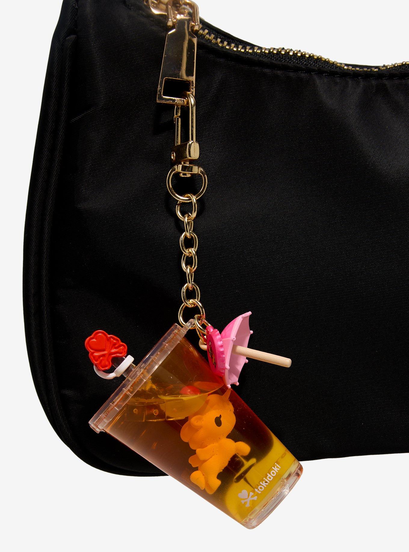 tokidoki Unicorno Beverage Besties Tropical Fizz Liquid Filled Keychain, , hi-res