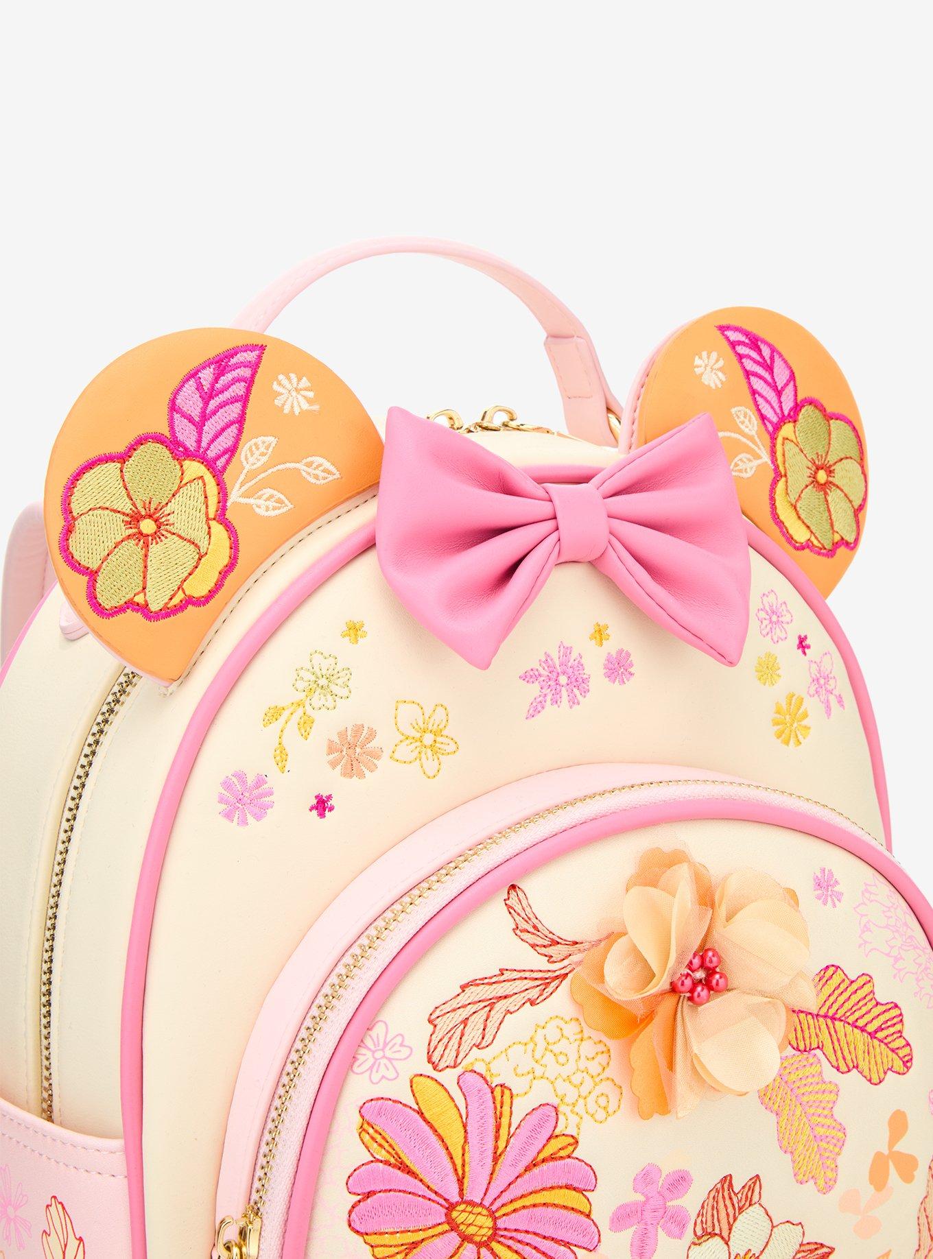 Disney Minnie Mouse Flower Magnetic Ears Mini Backpack &mdash; BoxLunch Exclusive, , hi-res