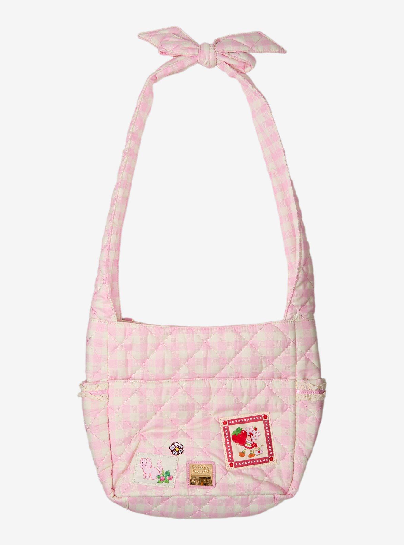 Strawberry Shortcake Pink Gingham Crossbody Bag &mdash; BoxLunch Exclusive, , hi-res