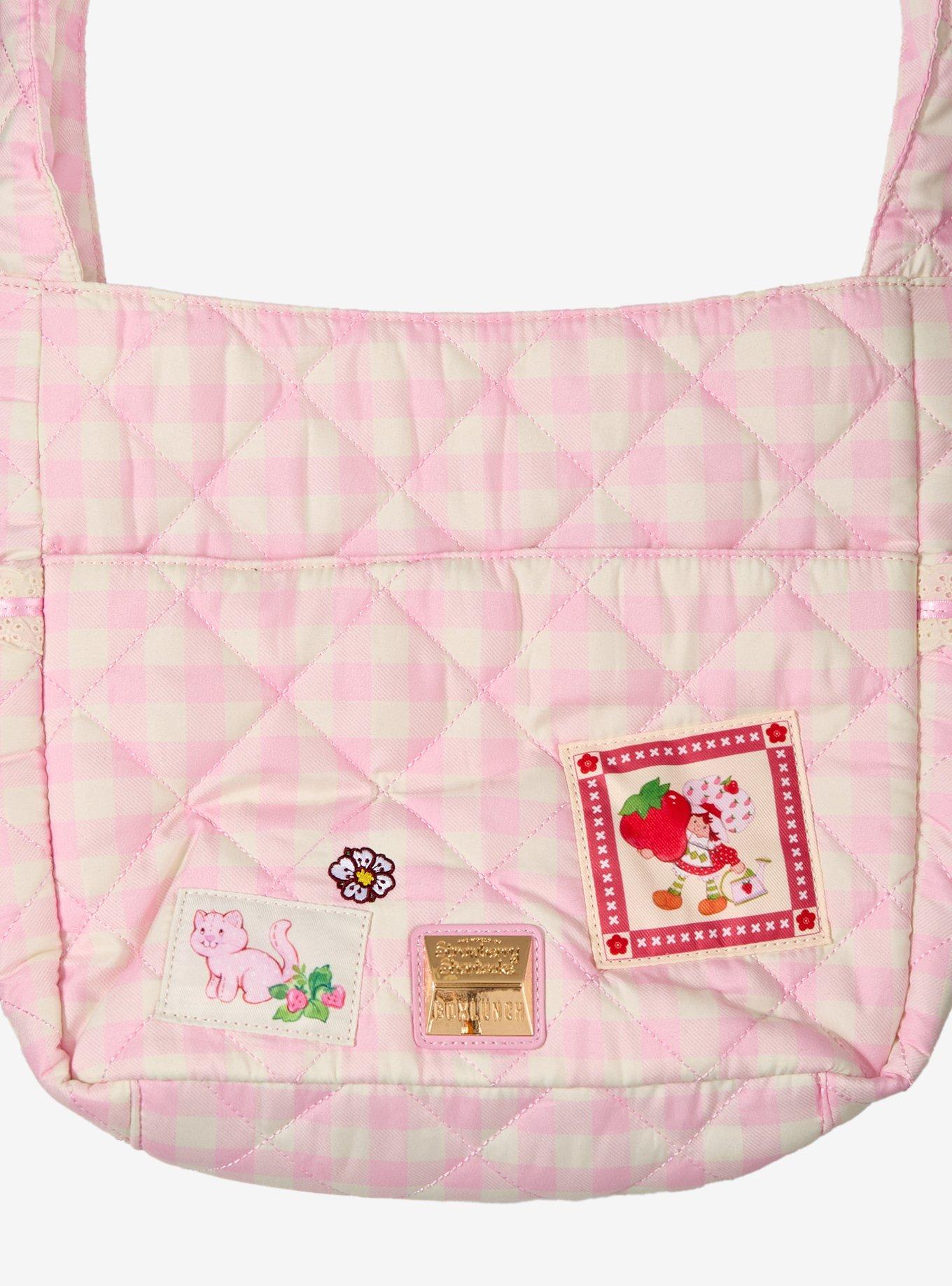 Strawberry Shortcake Pink Gingham Crossbody Bag &mdash; BoxLunch Exclusive, , alternate