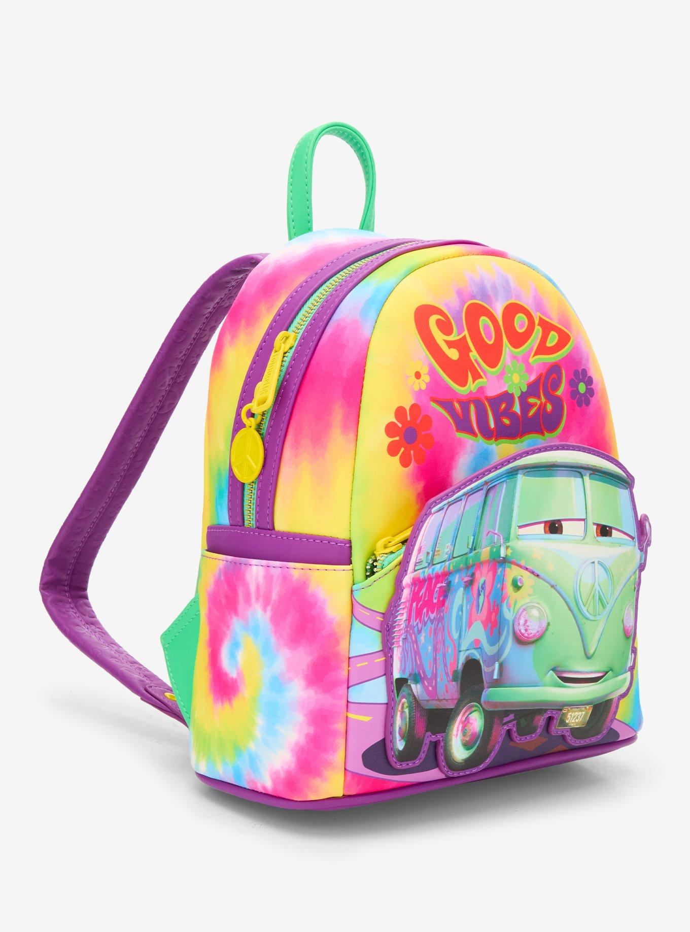 Loungefly Disney Pixar Cars Fillmore Tie-Dye Min Backpack - BoxLunch Exclusive, , hi-res