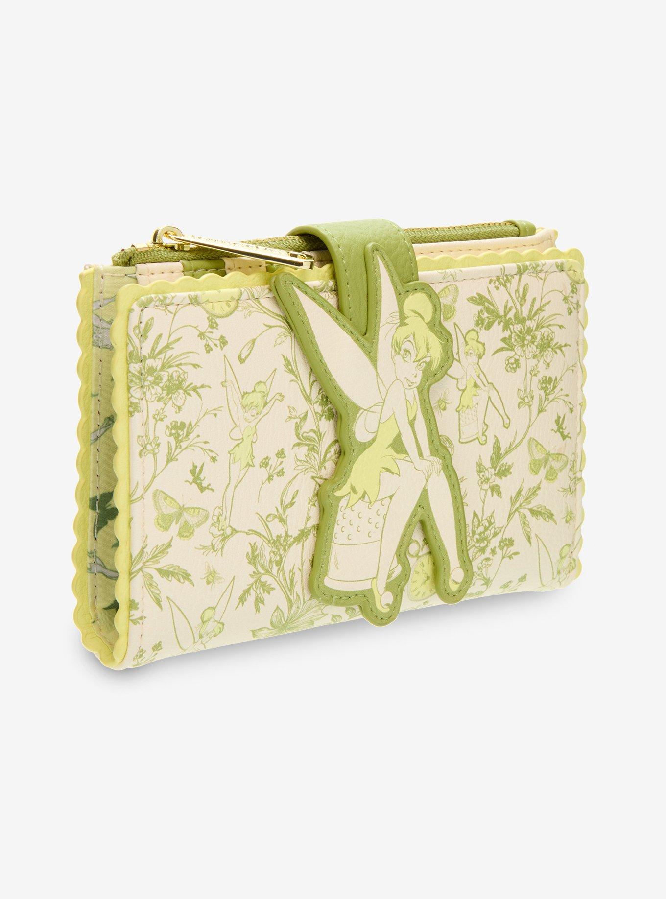 Loungefly Disney Peter Pan Tinker Bell Floral Allover Print Wallet - BoxLunch Exclusive, , hi-res