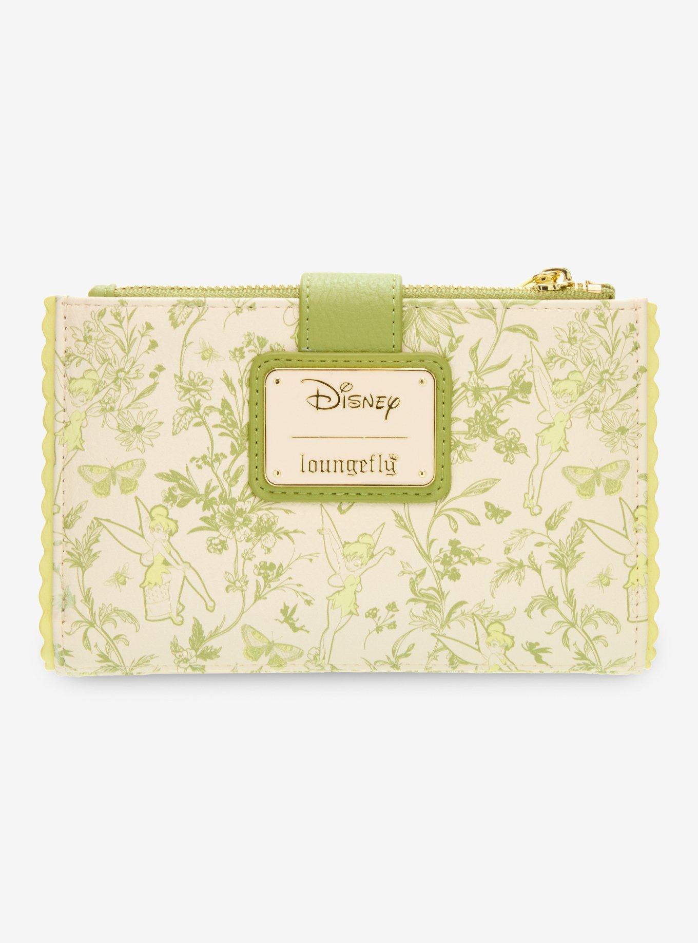 Loungefly Disney Peter Pan Tinker Bell Floral Allover Print Wallet - BoxLunch Exclusive, , alternate
