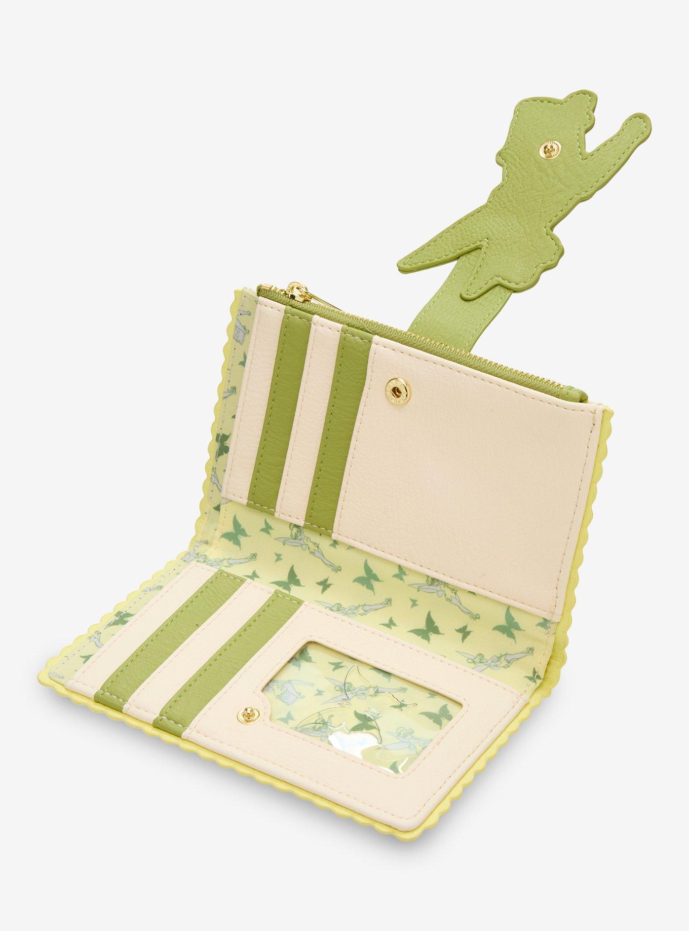 Loungefly Disney Peter Pan Tinker Bell Floral Allover Print Wallet - BoxLunch Exclusive, , alternate