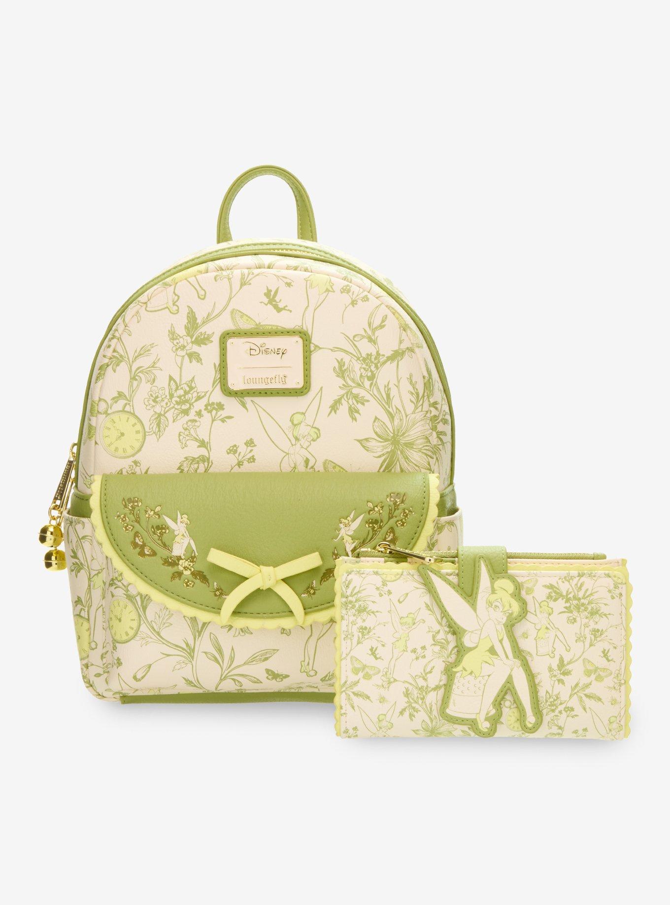 Loungefly Disney Peter Pan Tinker Bell Floral Allover Print Wallet - BoxLunch Exclusive, , alternate