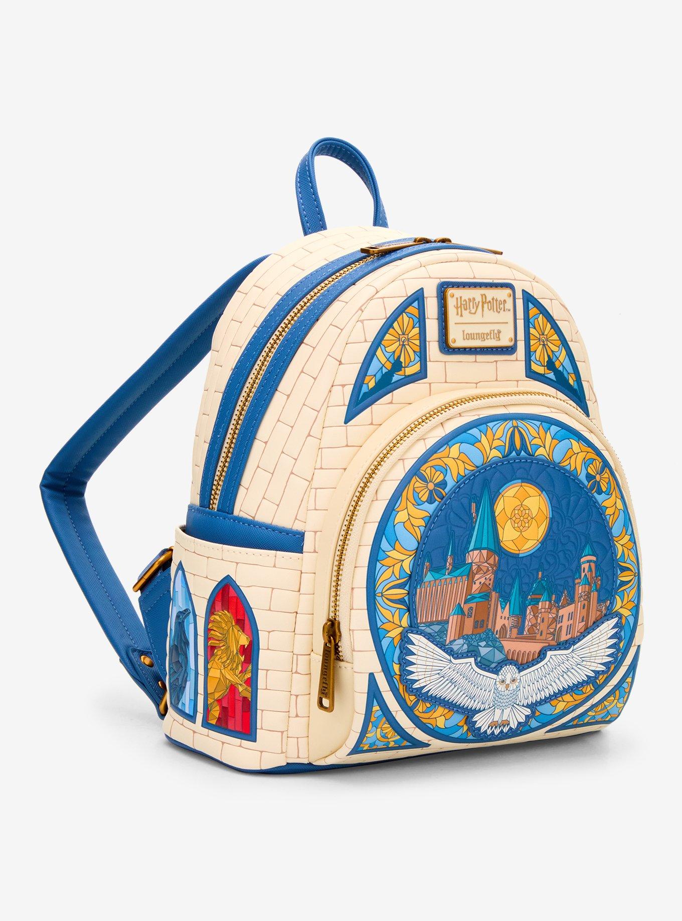 Loungefly Harry Potter Hedwig Hogwarts Stained Glass Mini Backpack — BoxLunch Exclusive
