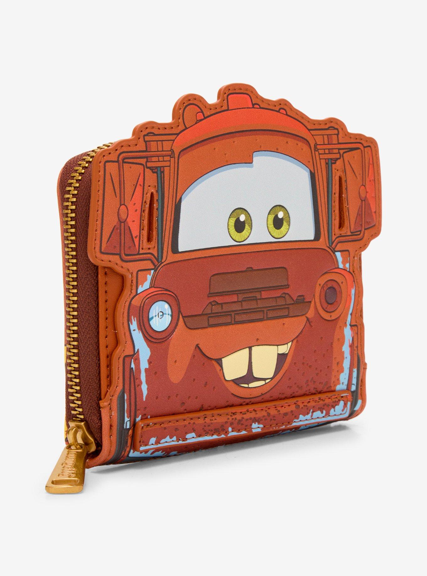 Loungefly Disney Pixar Cars Figural Mater Glow-in-the-Dark Accordion Wallet - BoxLunch Exclusive, , hi-res