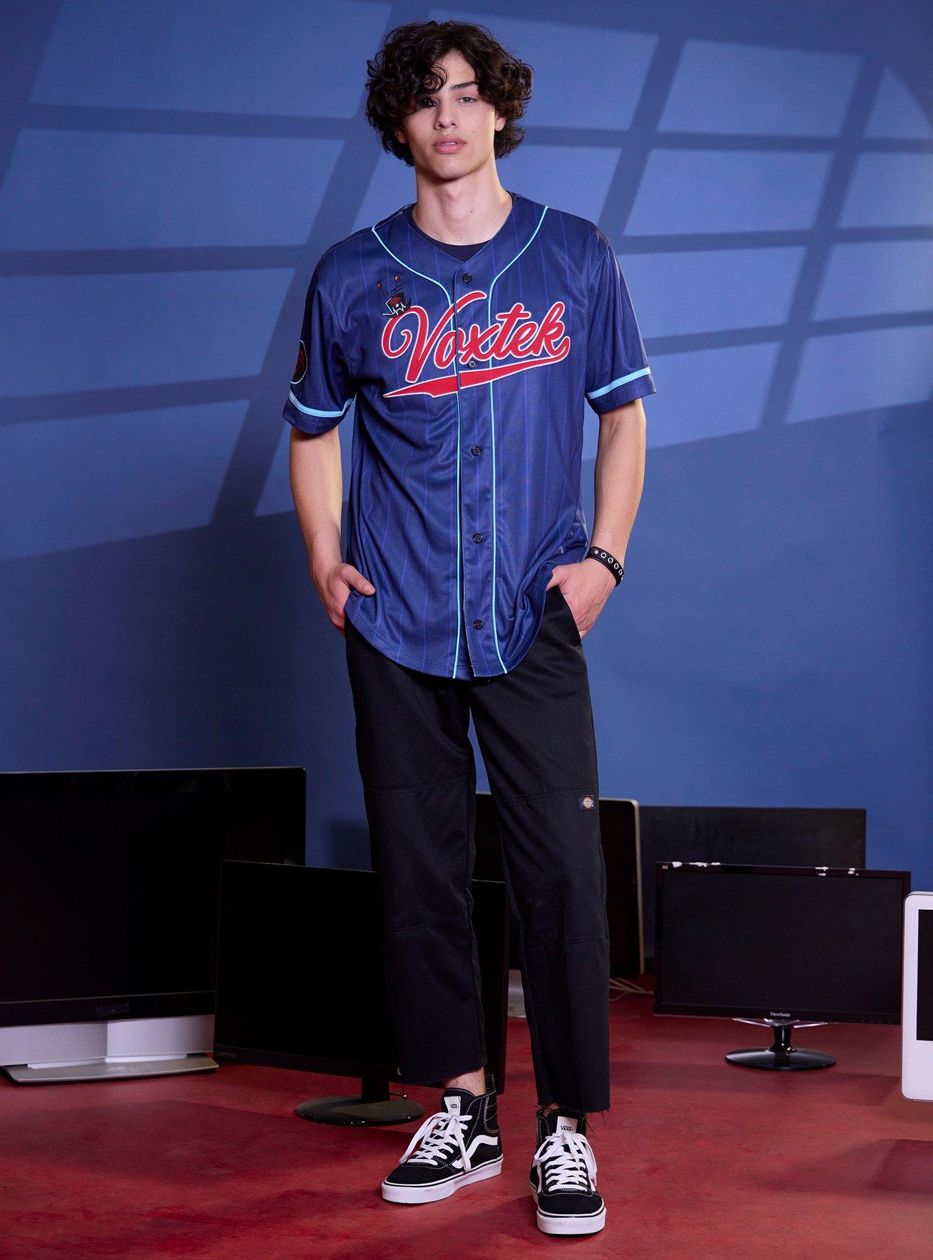 Hazbin Hotel VoxTek Baseball Jersey, BLUE, alternate