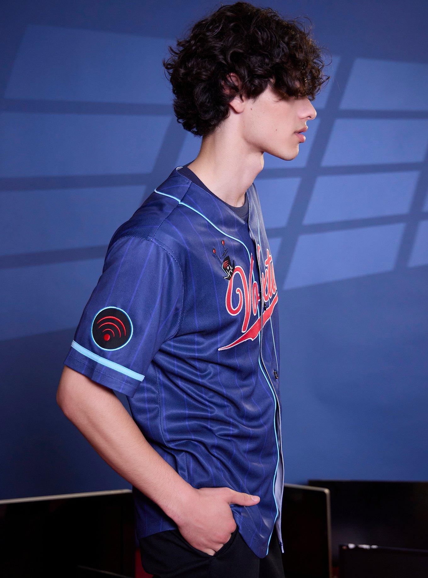 Hazbin Hotel VoxTek Baseball Jersey, BLUE, alternate