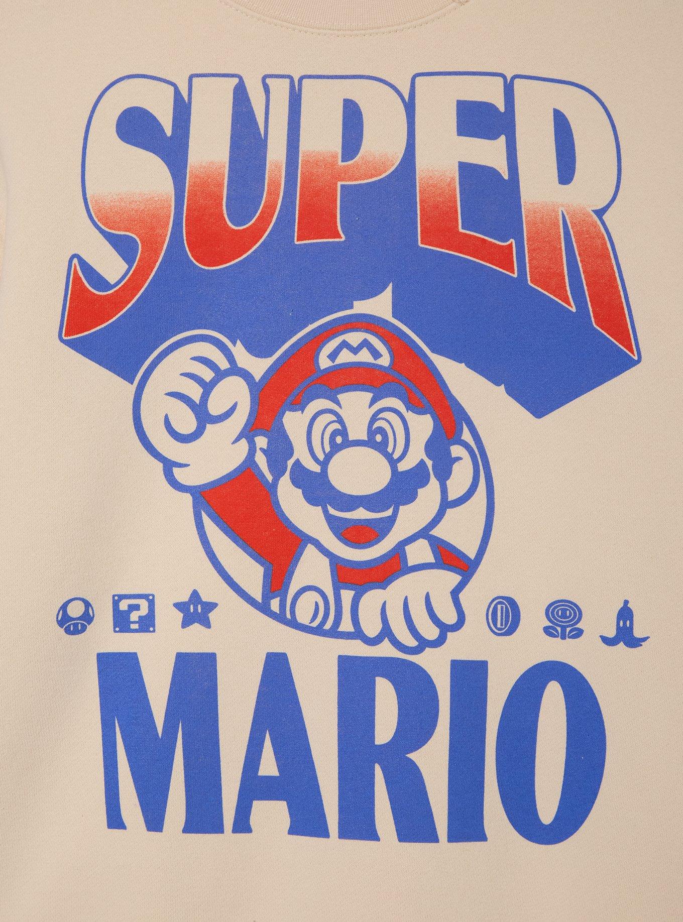 Nintendo Super Mario Tonal Crewneck - BoxLunch Exclusive, , hi-res