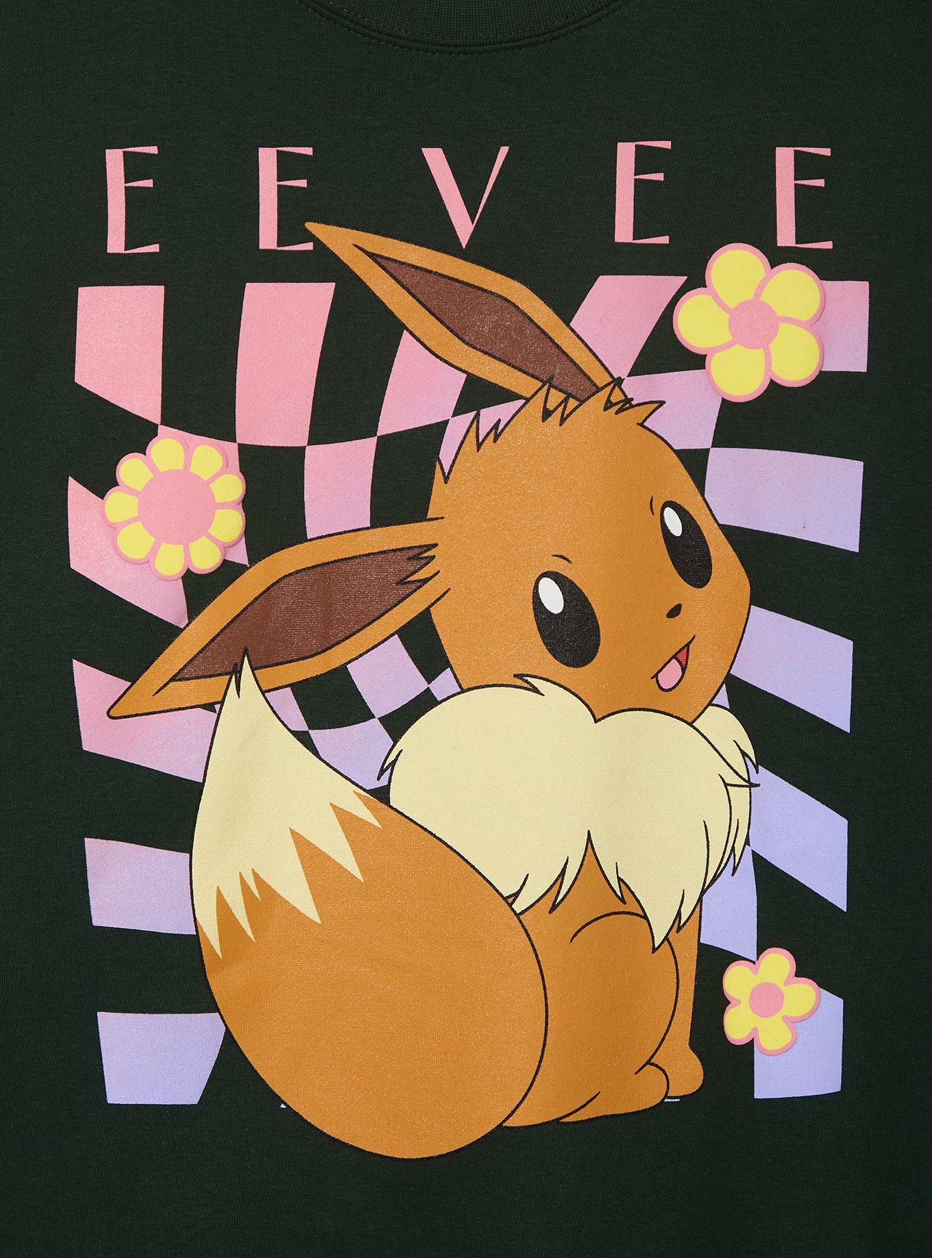 Pok&eacute;mon Eevee Floral Crewneck - BoxLunch Exclusive, , hi-res