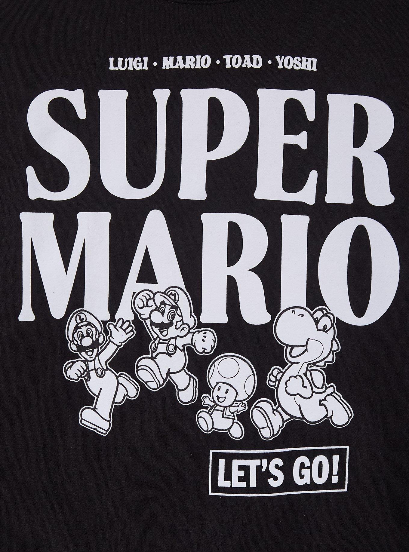 Nintendo Super Mario Tonal Title Crewneck - BoxLunch Exclusive, , hi-res