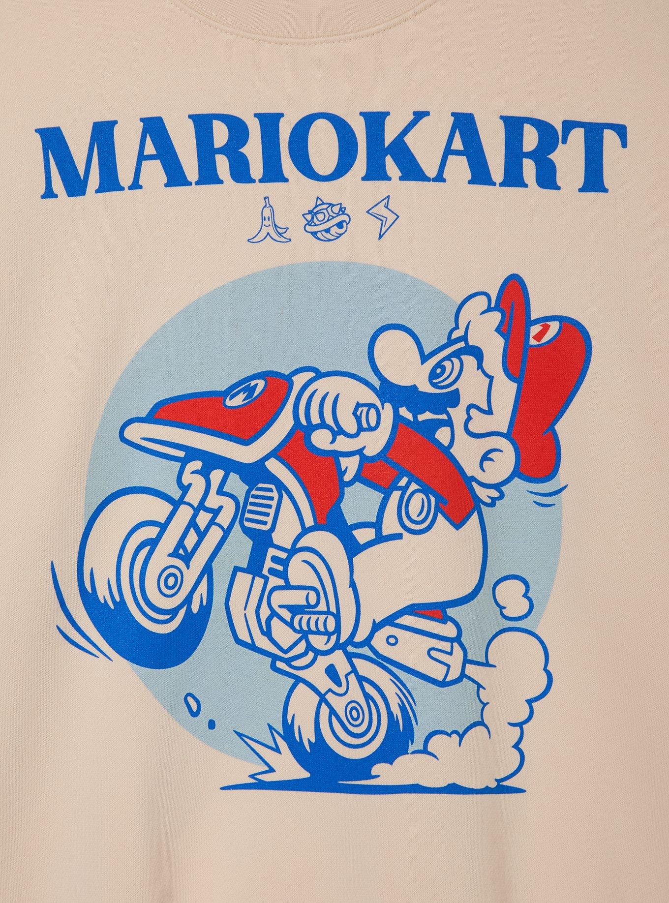 Nintendo Mario Kart Mario Motorcycle Crewneck - BoxLunch Exclusive, , hi-res