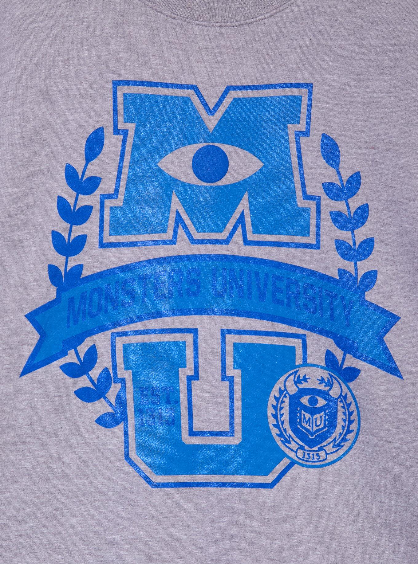 Disney Pixar Monsters University Logo Women's Crewneck — BoxLunch Exclusive, , hi-res