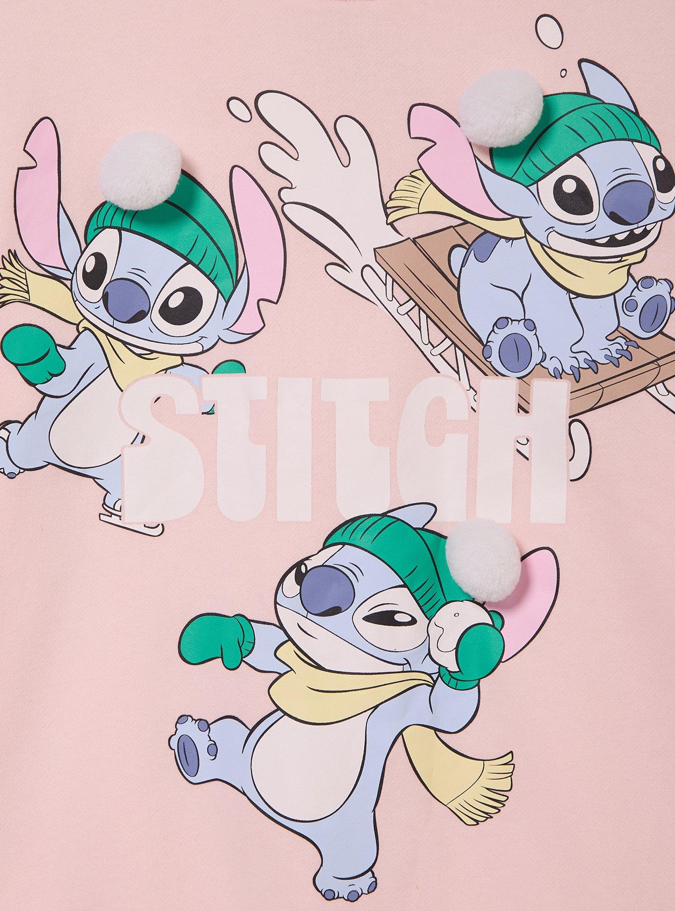 Disney Lilo & Stitch Winter Scenes Women's Crewneck - BoxLunch Exclusive