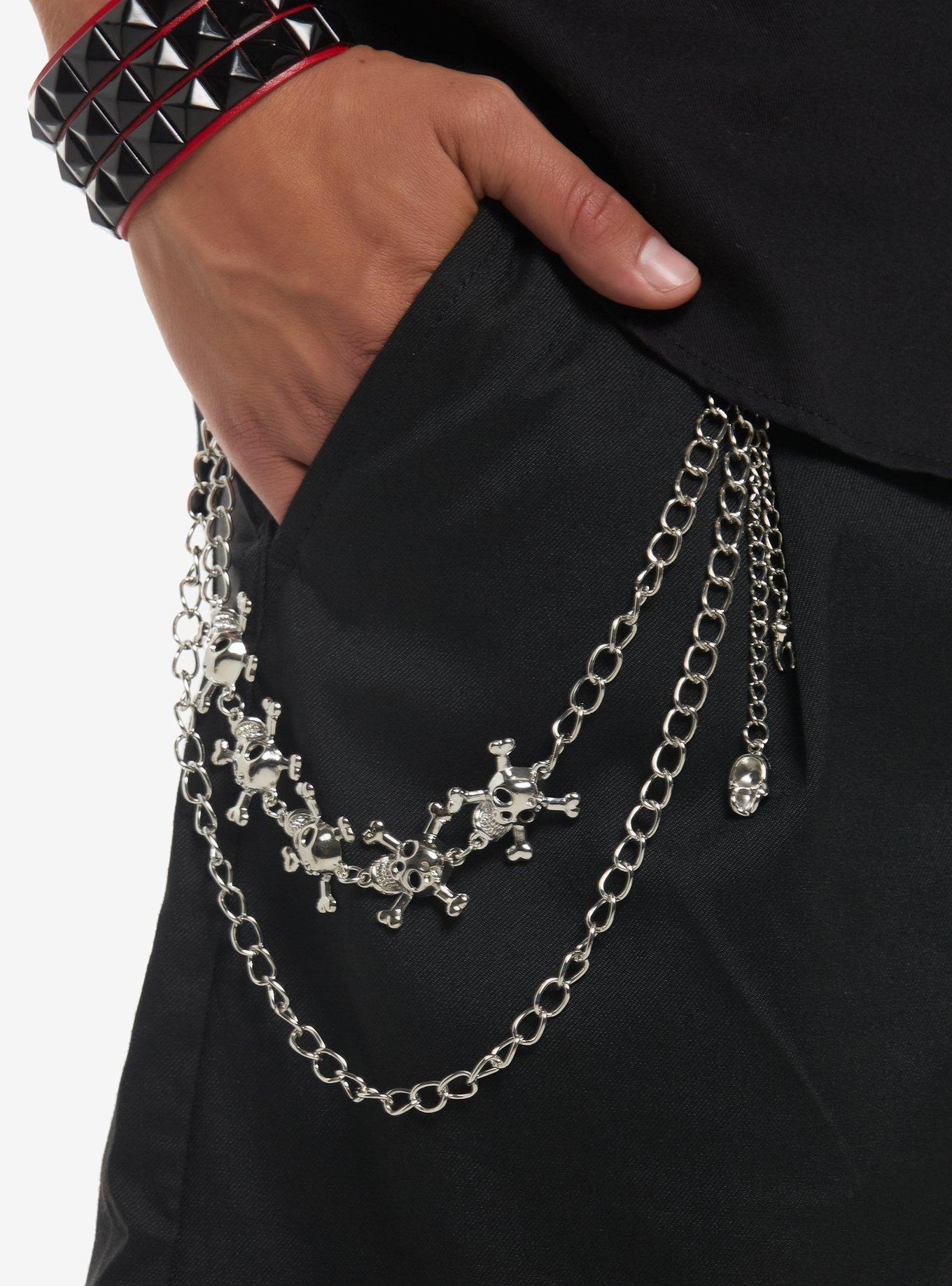 Black Pleated Extra Wide Jorts, BLACK, alternate