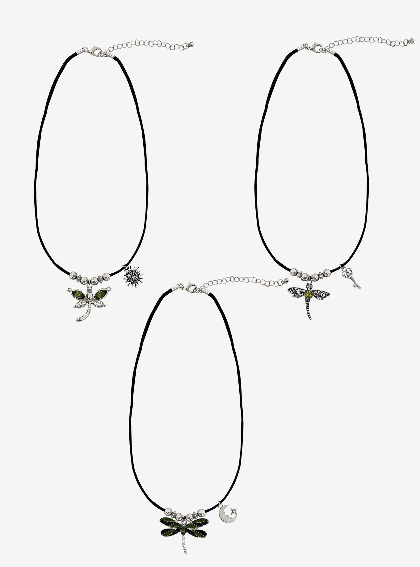 Thorn & Fable Dragonfly Celestial Key Necklace Set, , hi-res