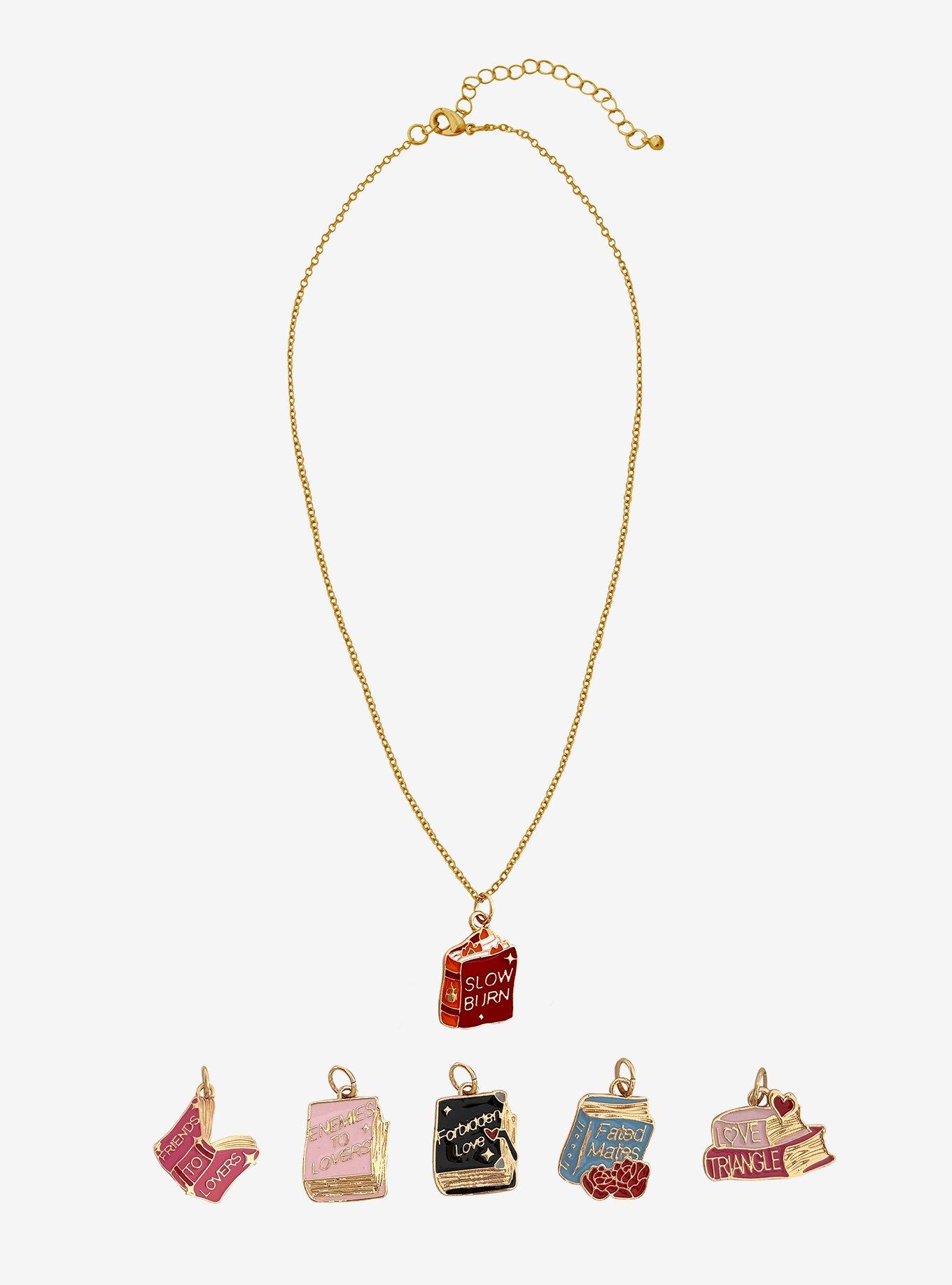 Thorn & Fable Romantasy Tropes Charm Necklace, , hi-res