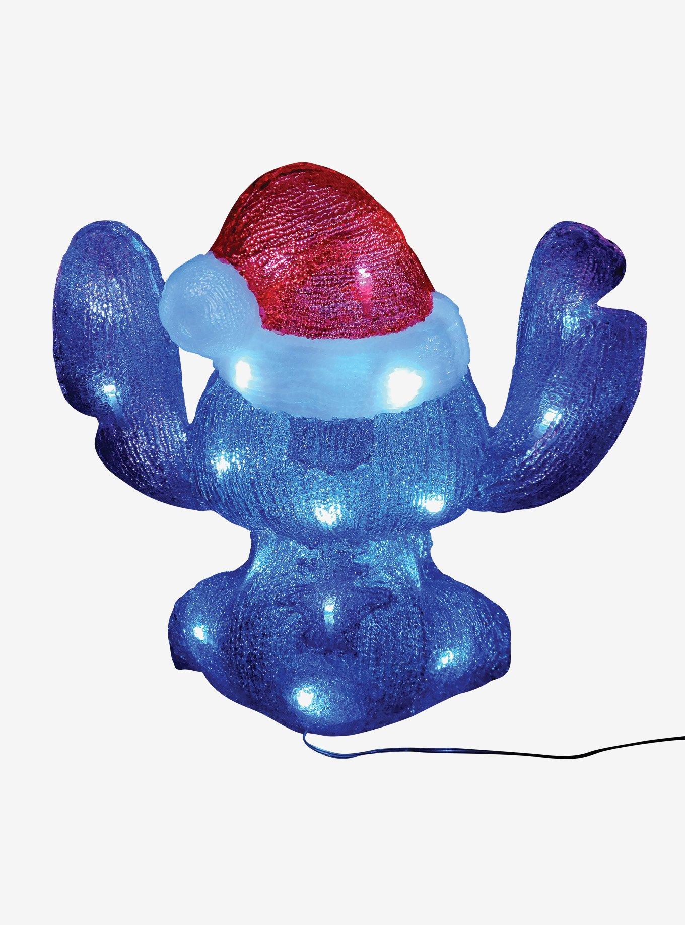 Disney Lilo & Stitch Santa Acrylic Lit Figure, , hi-res