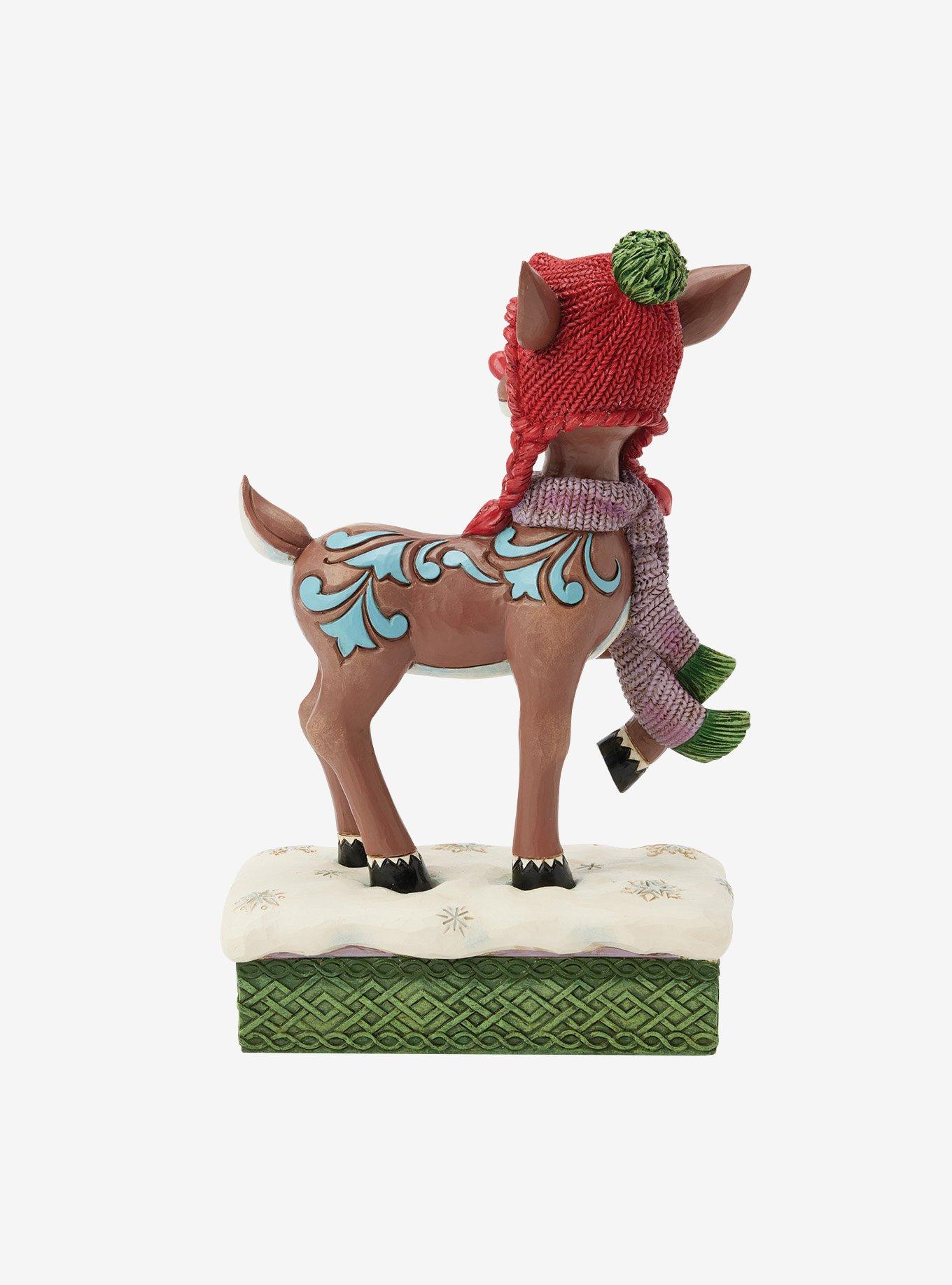 Rudolph The Red-Nosed Reindeer With Knit Hat Figure, , hi-res