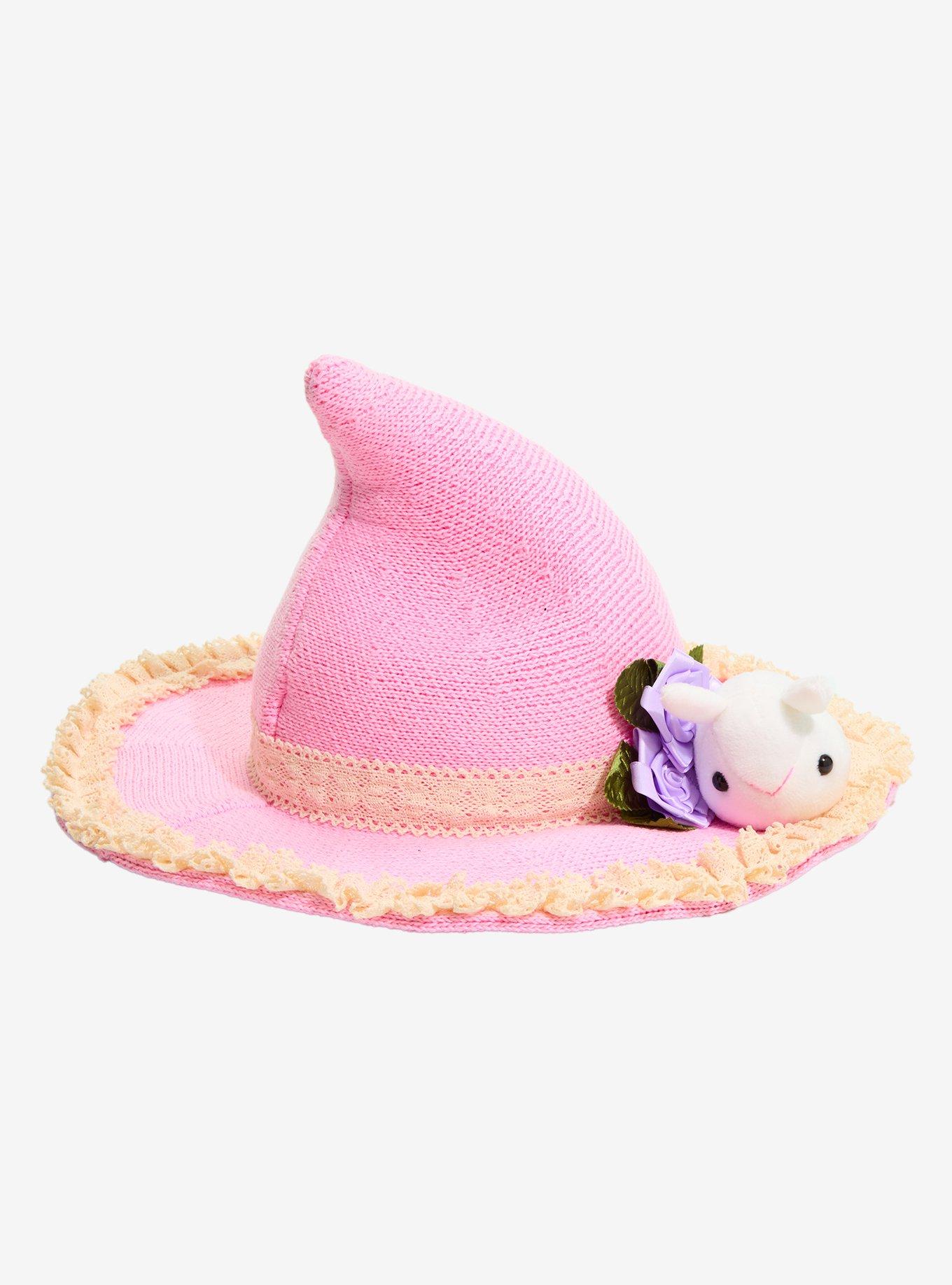 Pink Cottage Bunny Plush Witch Hat, , hi-res