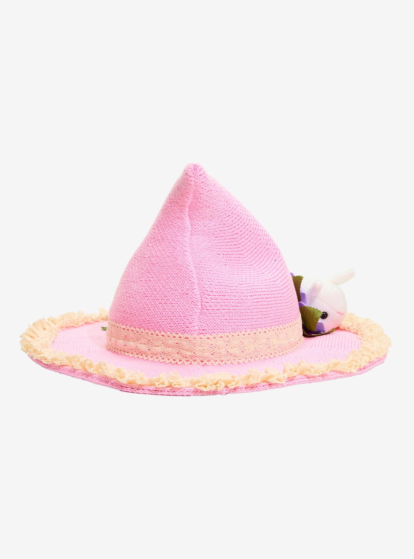 Pink Cottage Bunny Plush Witch Hat, , alternate
