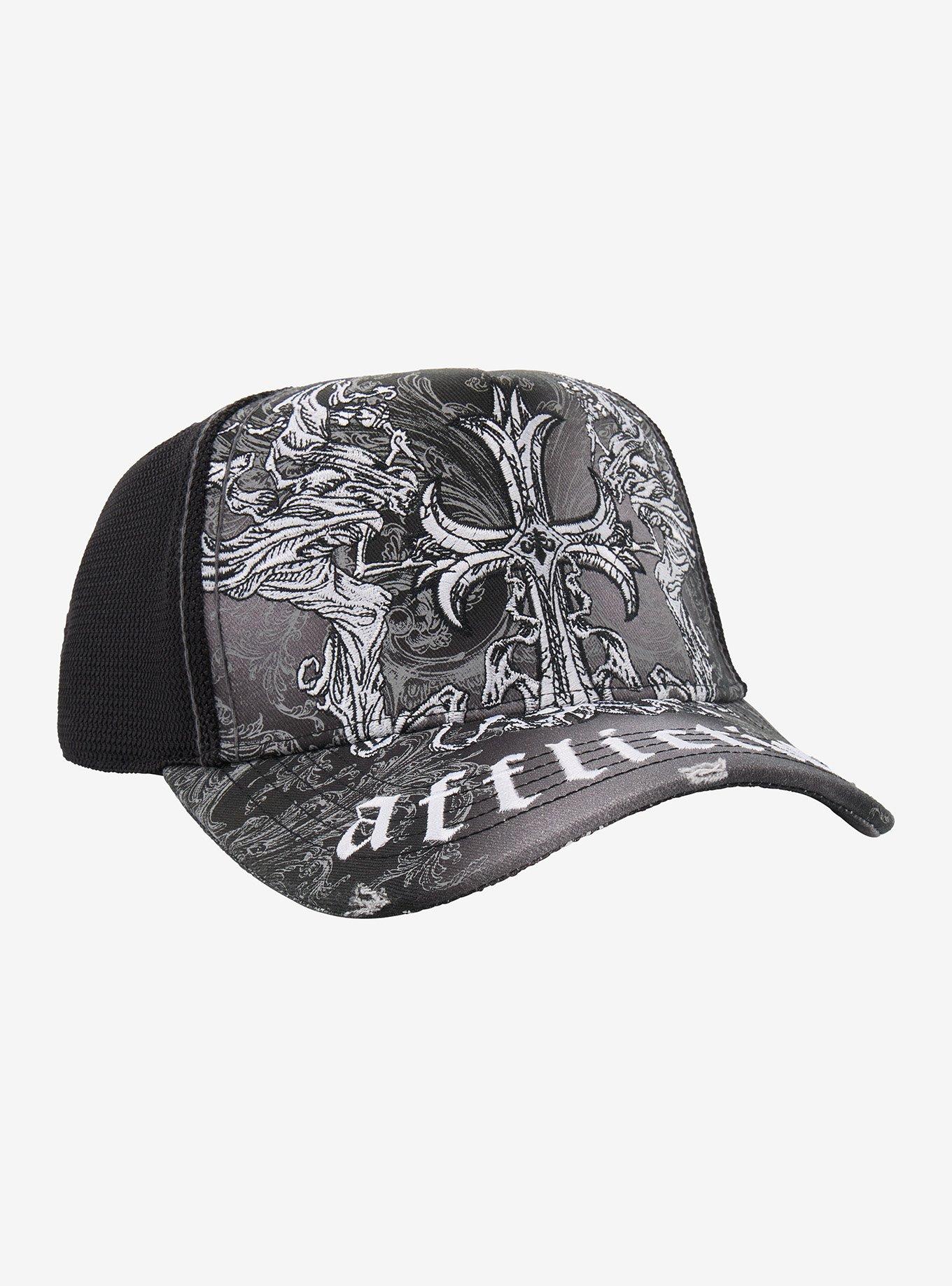 Affliction Cross Destruction Trucker Hat, , hi-res