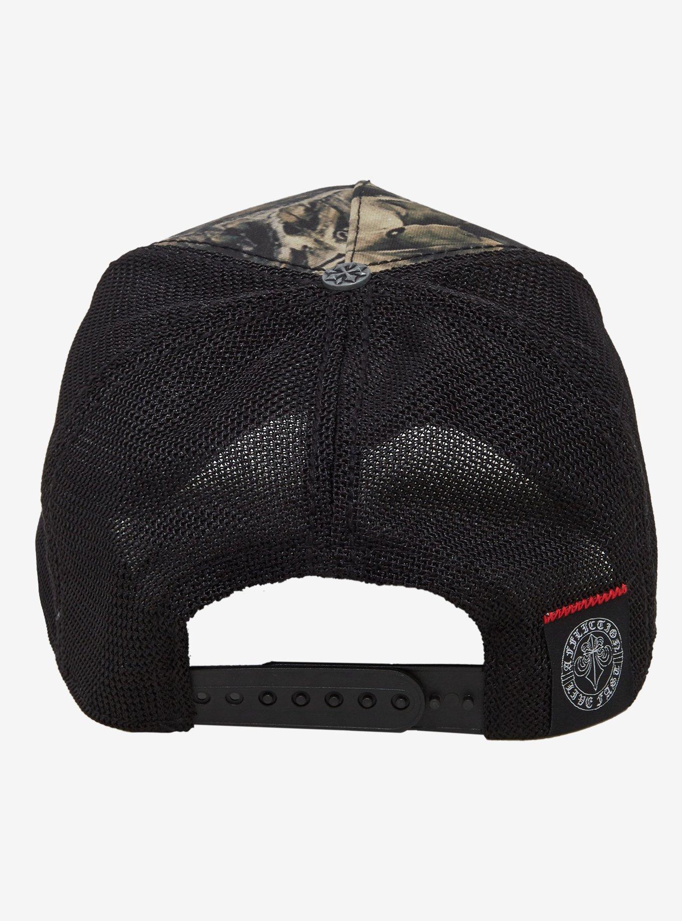 Affliction Tree Camouflage Trucker Hat, , alternate