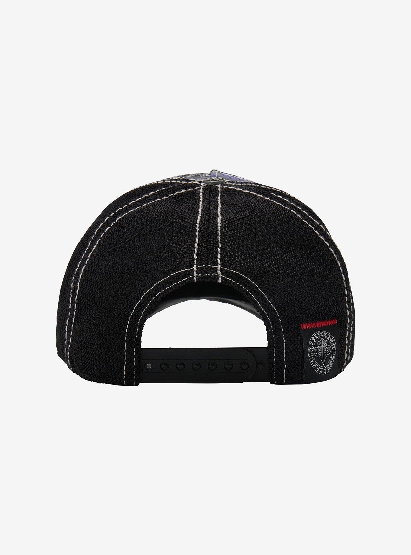 Affliction Grim Reaper Spiderweb Trucker Hat, , alternate