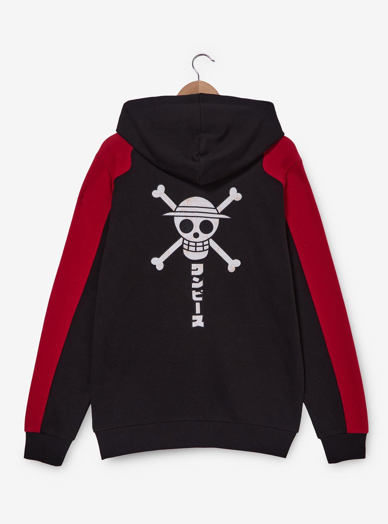 One Piece Straw Hat Crew Color Block Hoodie &mdash; BoxLunch Exclusive, , hi-res