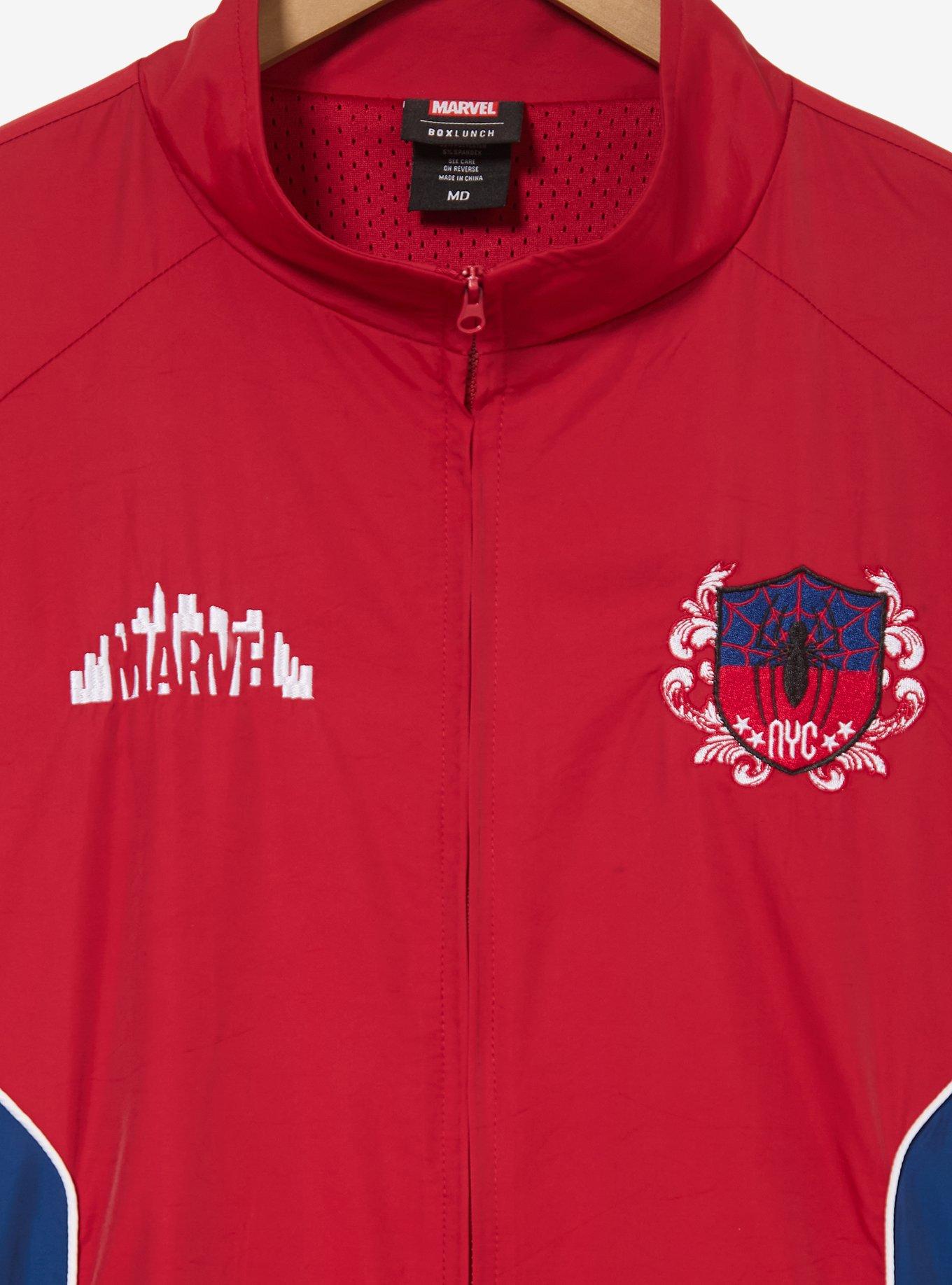 Marvel Spider-Man Soccer Warm-Up Jacket - BoxLunch Exclusive, RED, alternate - view 3