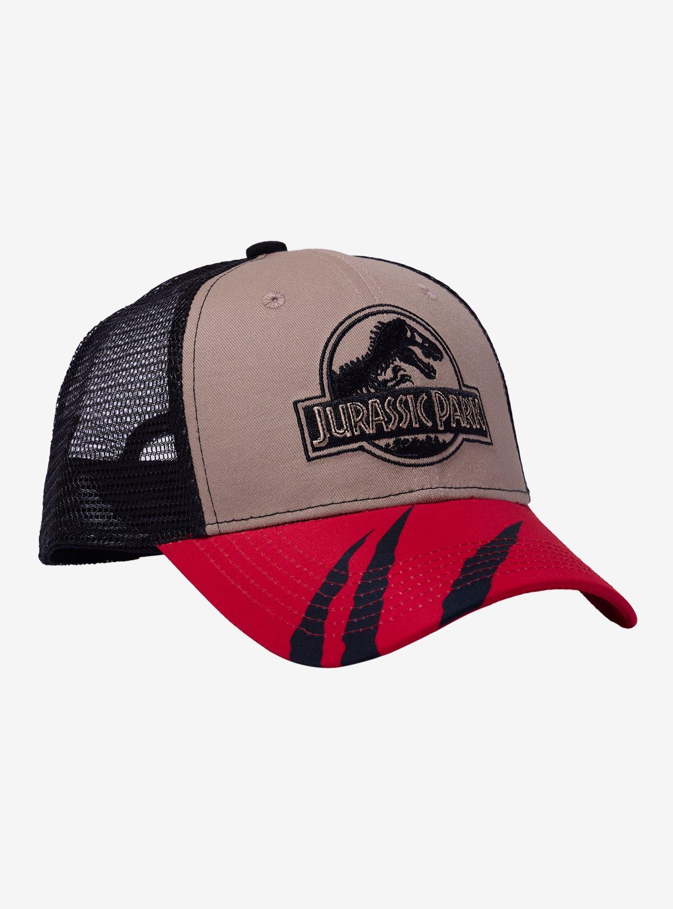 Jurassic Park Logo Slash Trucker Hat, , hi-res