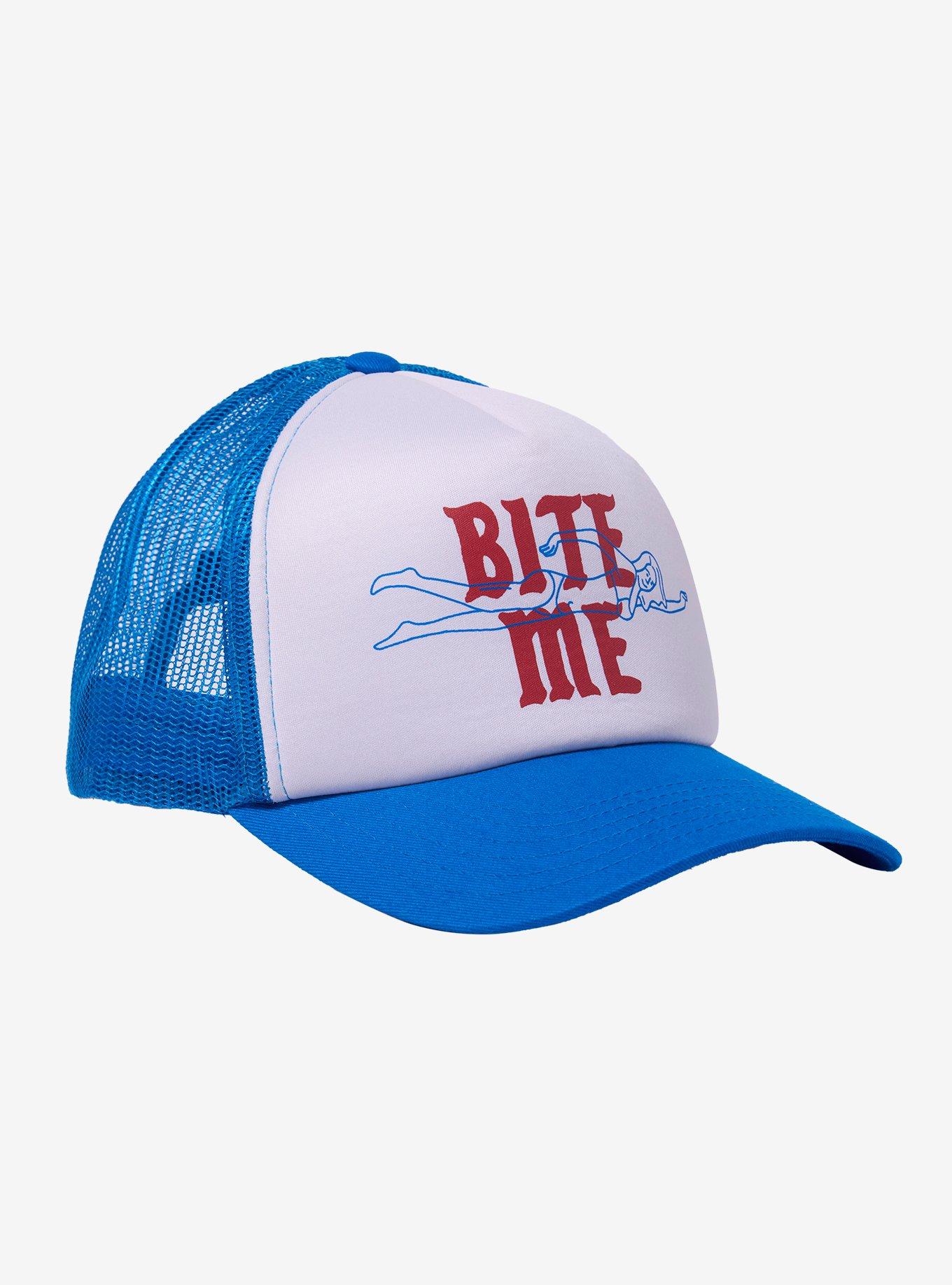 Jaws Bite Me Trucker Hat, , hi-res
