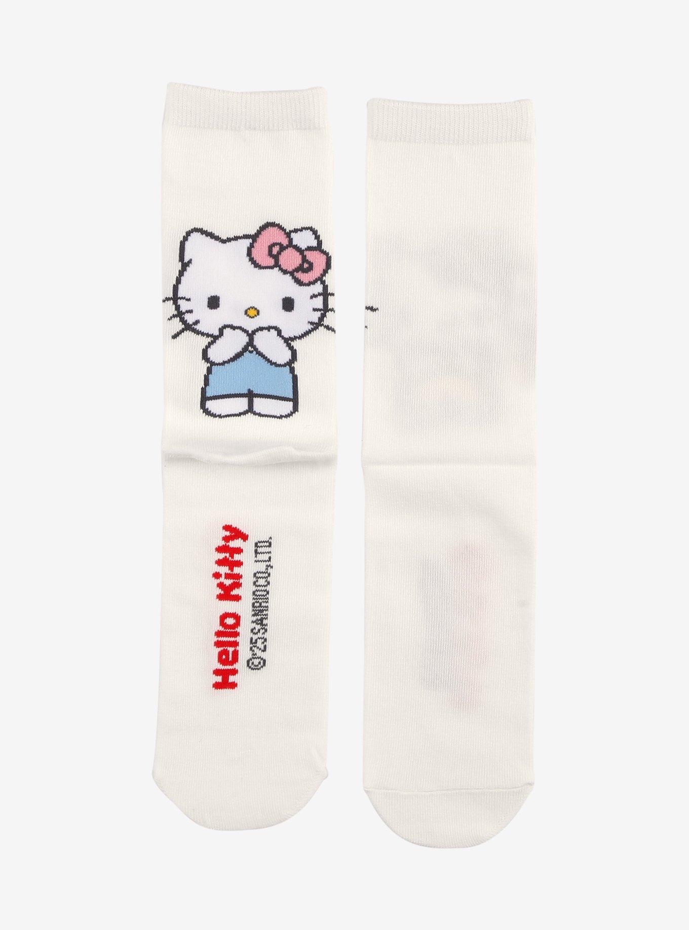 Sanrio Japan Originals Hello Kitty & Mimmy Mismatch Crew Socks, , hi-res