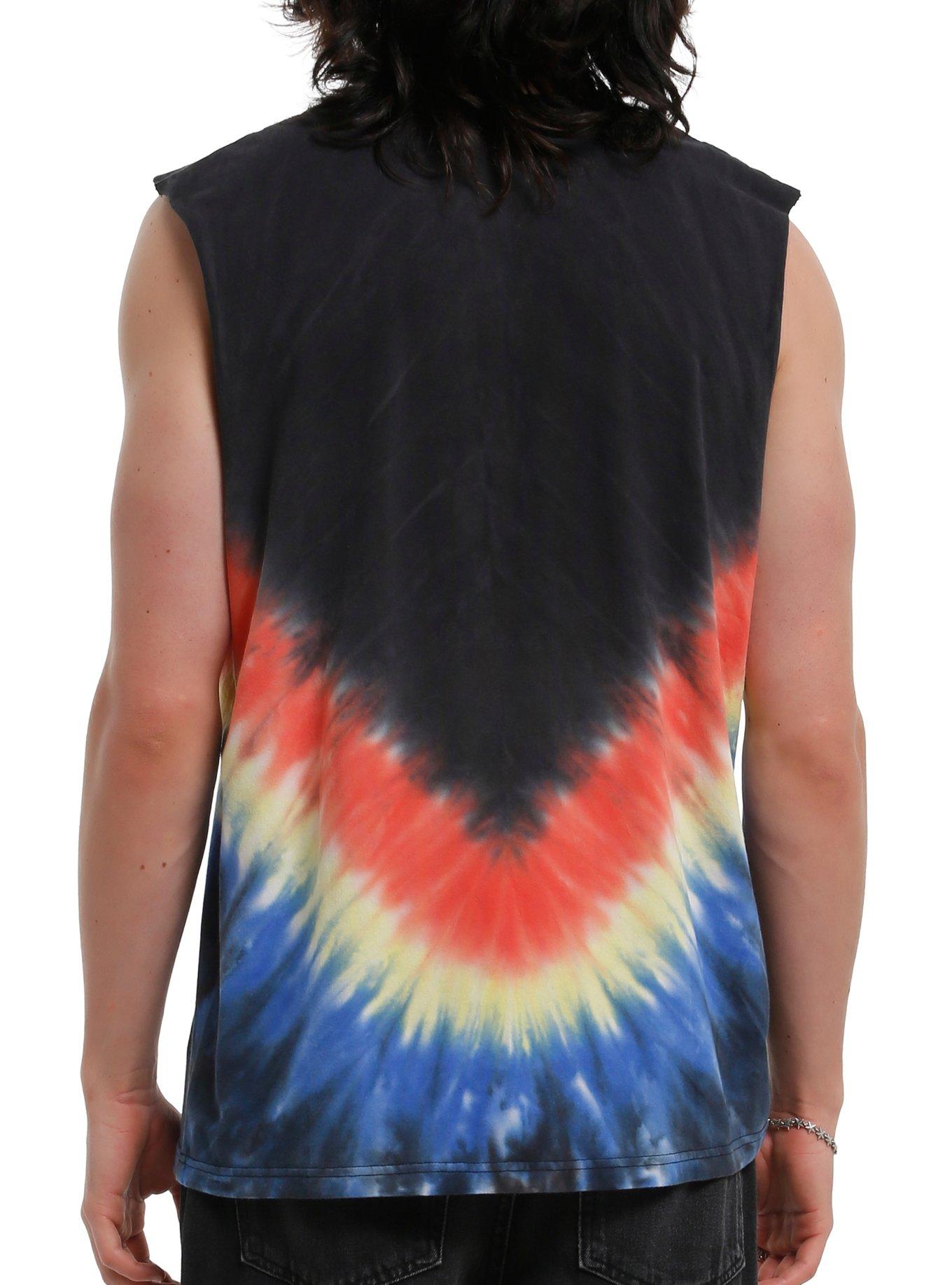 The Amazing Digital Circus Digital Hallucination Tie-Dye Muscle Tank Top, BLACK, alternate