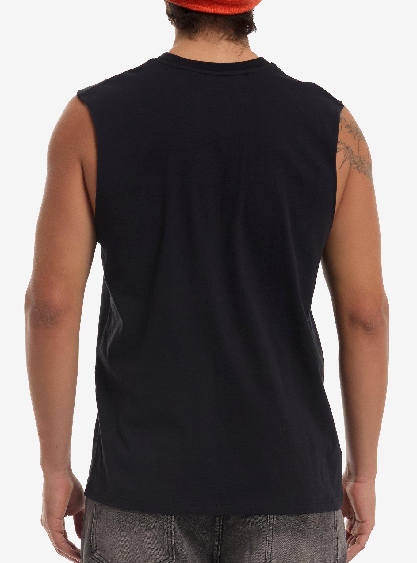 My Hero Academia Duo Monotone Muscle Tank Top, BLACK, alternate