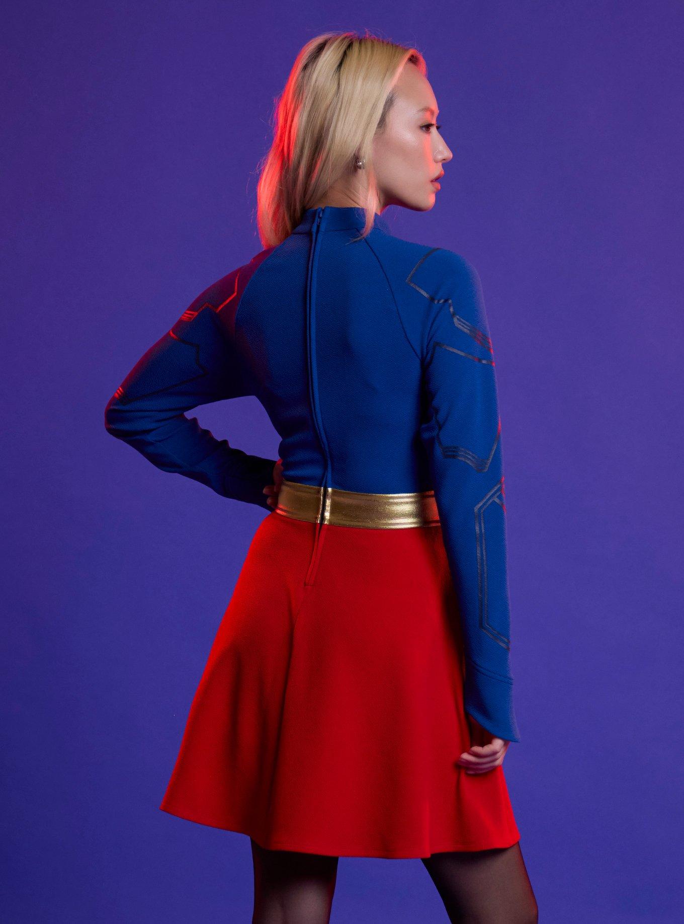 DC Comics Supergirl Shield Dress, MULTI, alternate