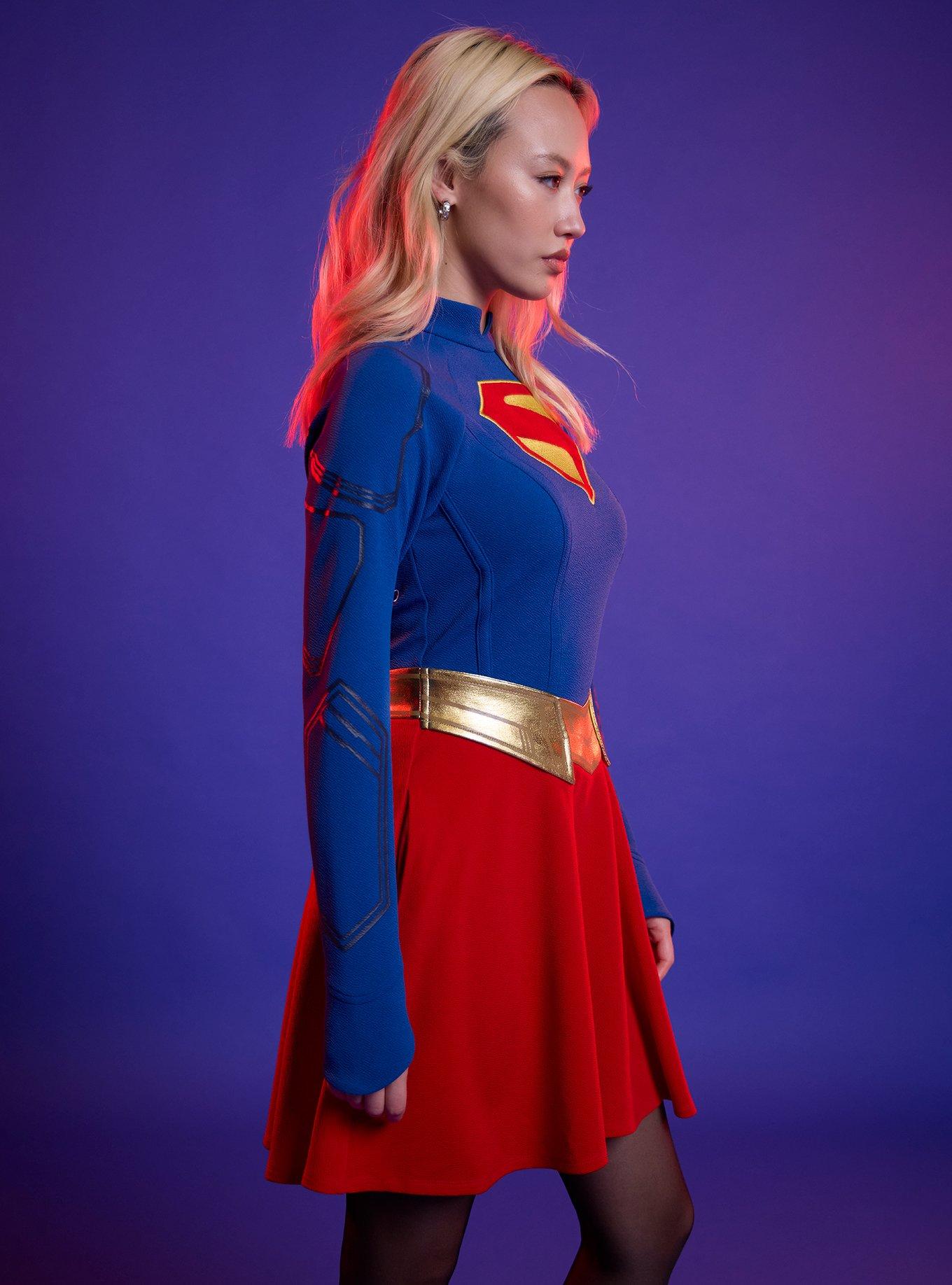 DC Comics Supergirl Shield Dress, MULTI, alternate