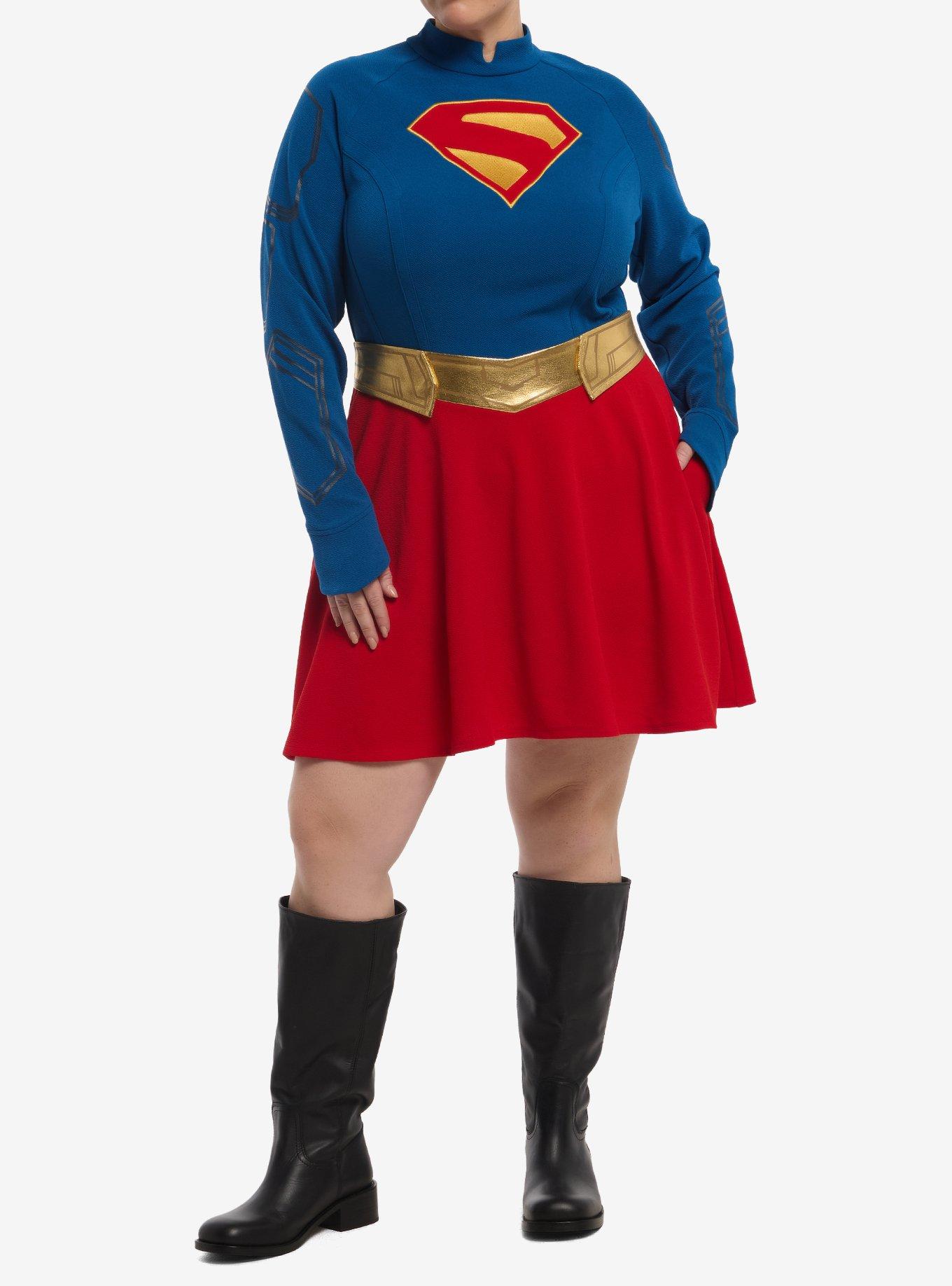 DC Comics Supergirl Shield Dress Plus Size, , hi-res
