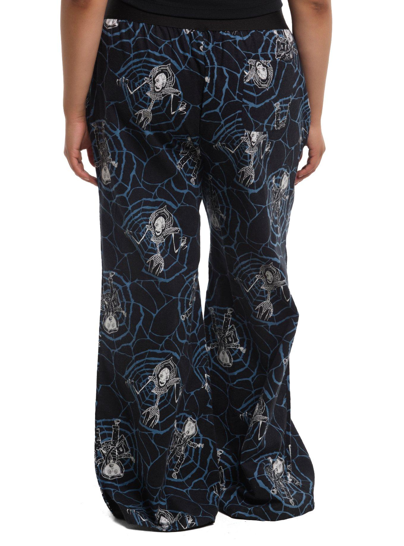Coraline Spiderweb Girls Lounge Pants Plus Size, , hi-res