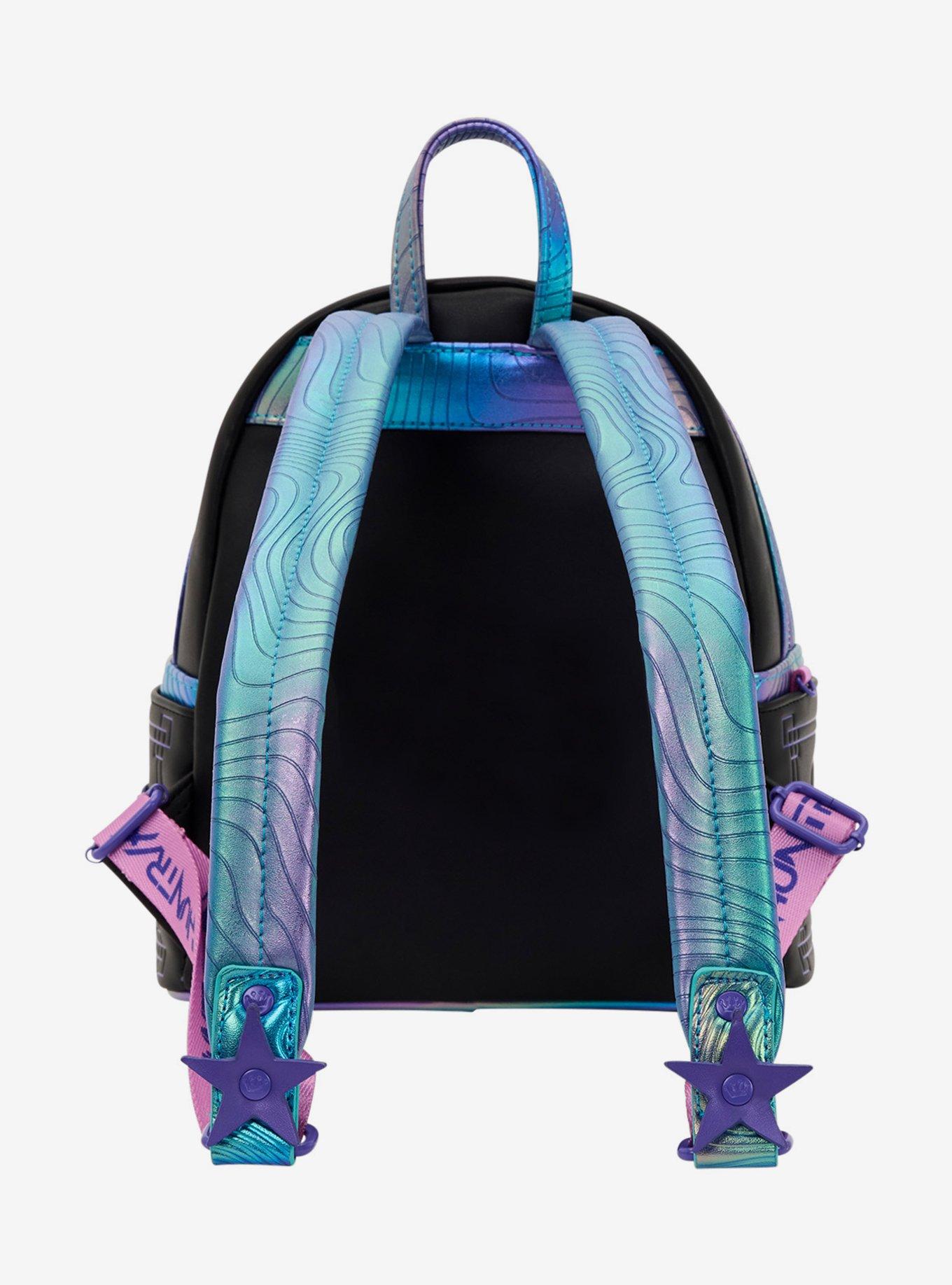 Loungefly KPop Demon Hunters HUNTR/X Trio Pocket Mini Backpack with Photocard Bag Charm, , alternate