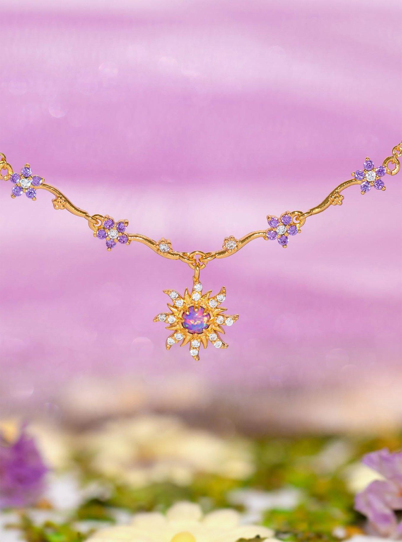 Disney X Girls Crew Tangled Corona Crest Sun Necklace, , hi-res