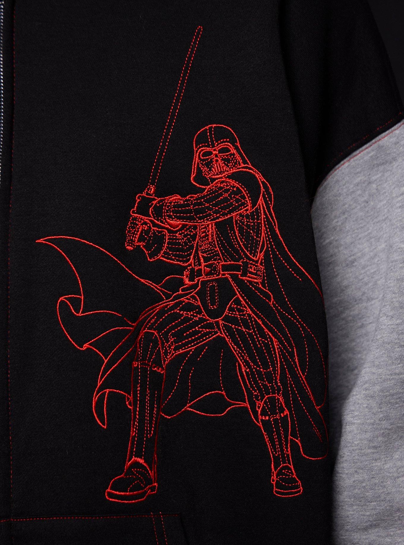 Our Universe Star Wars Darth Vader Varsity Hoodie, BLACK, alternate